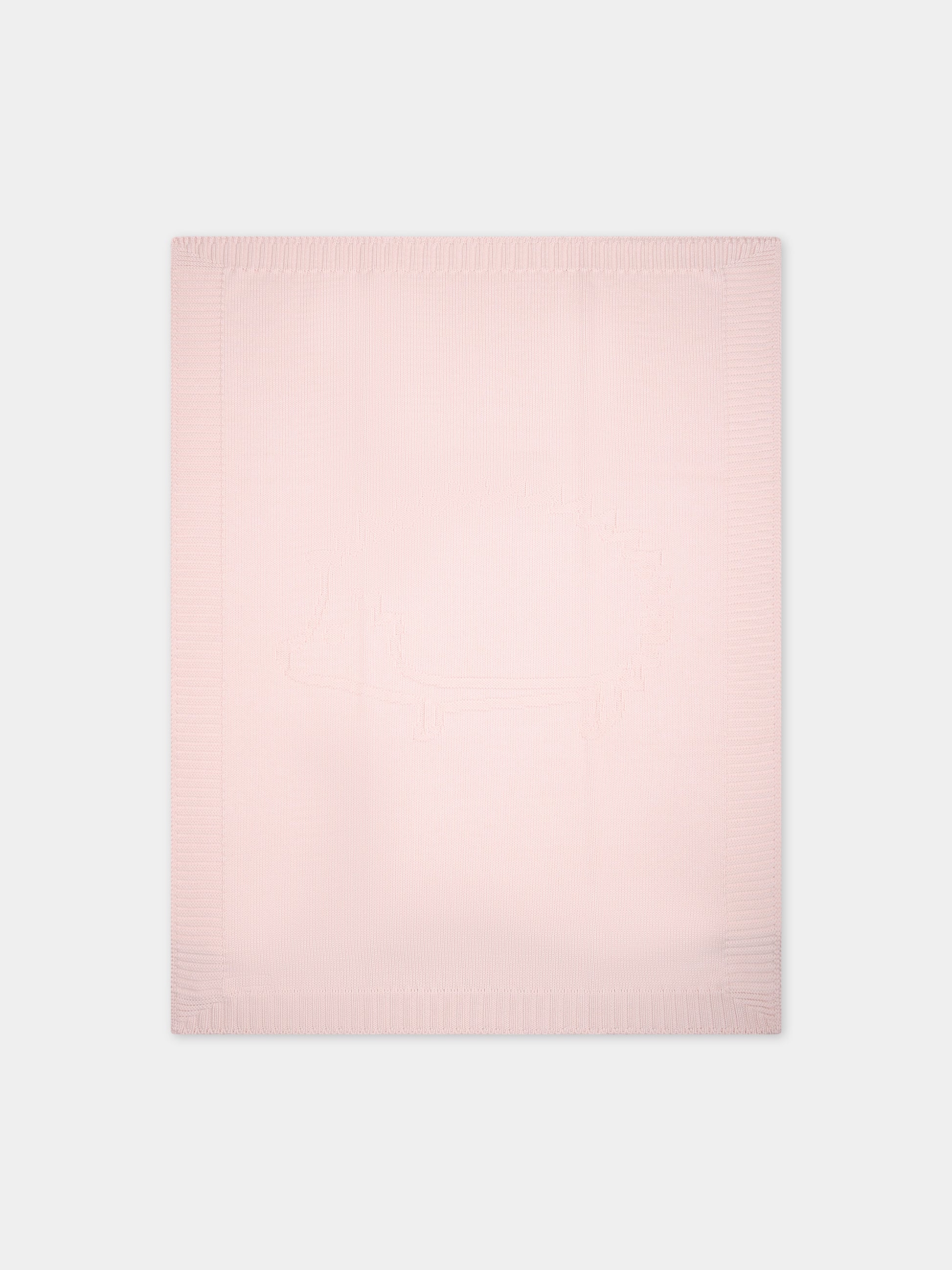 Coperta rosa per neonata con riccio,Tartine Et Chocolat,T60006F 31