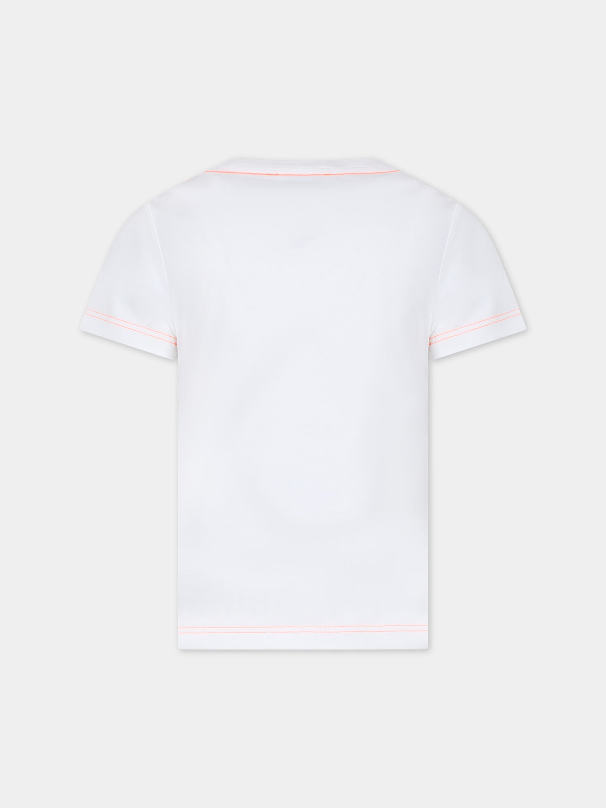 T-shirt bianca per bambino con stampa logo,Marc Jacobs,W25590 10P