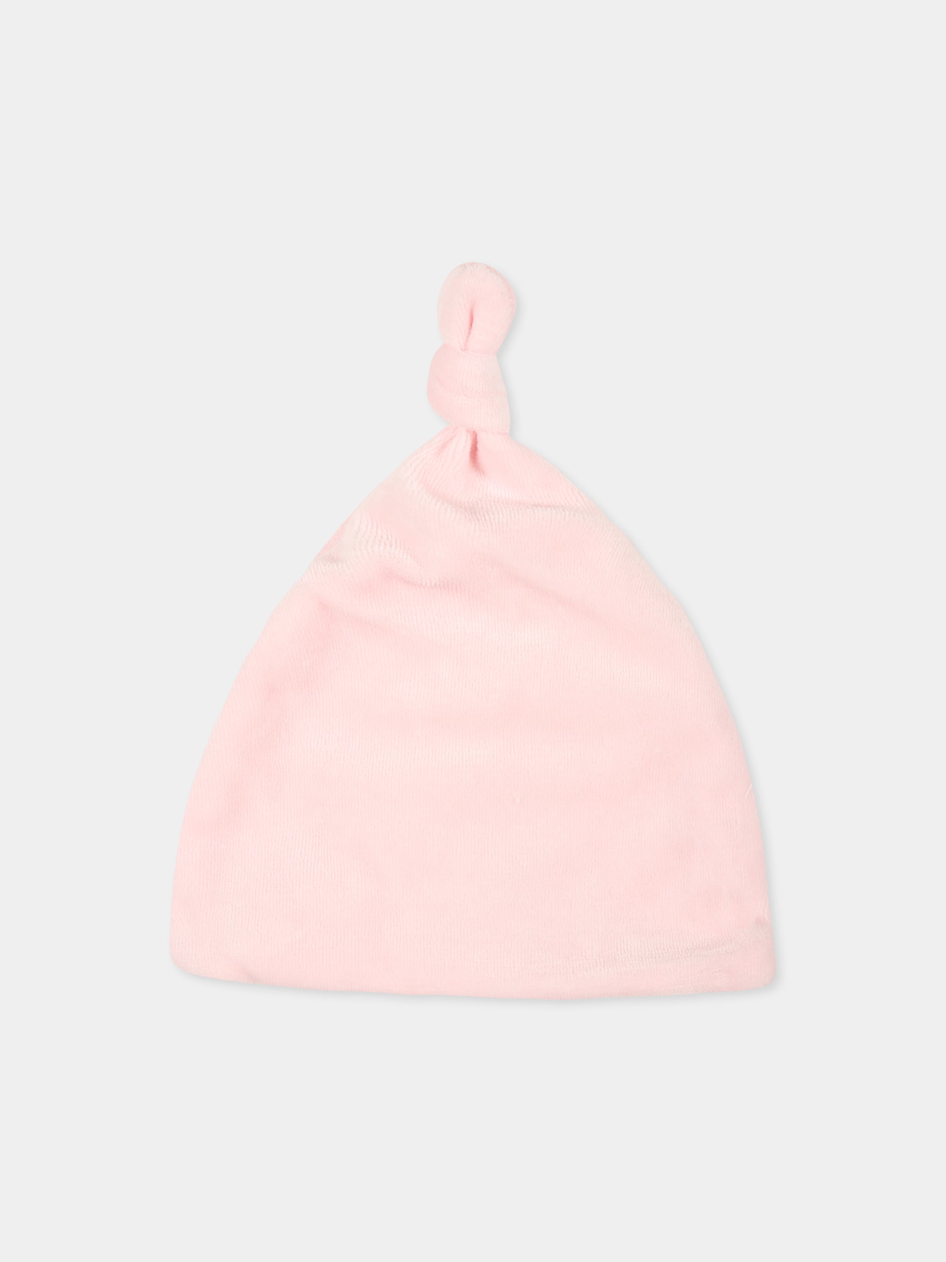 Cappello rosa per neonata con orsetto,Nanán,I24053 R