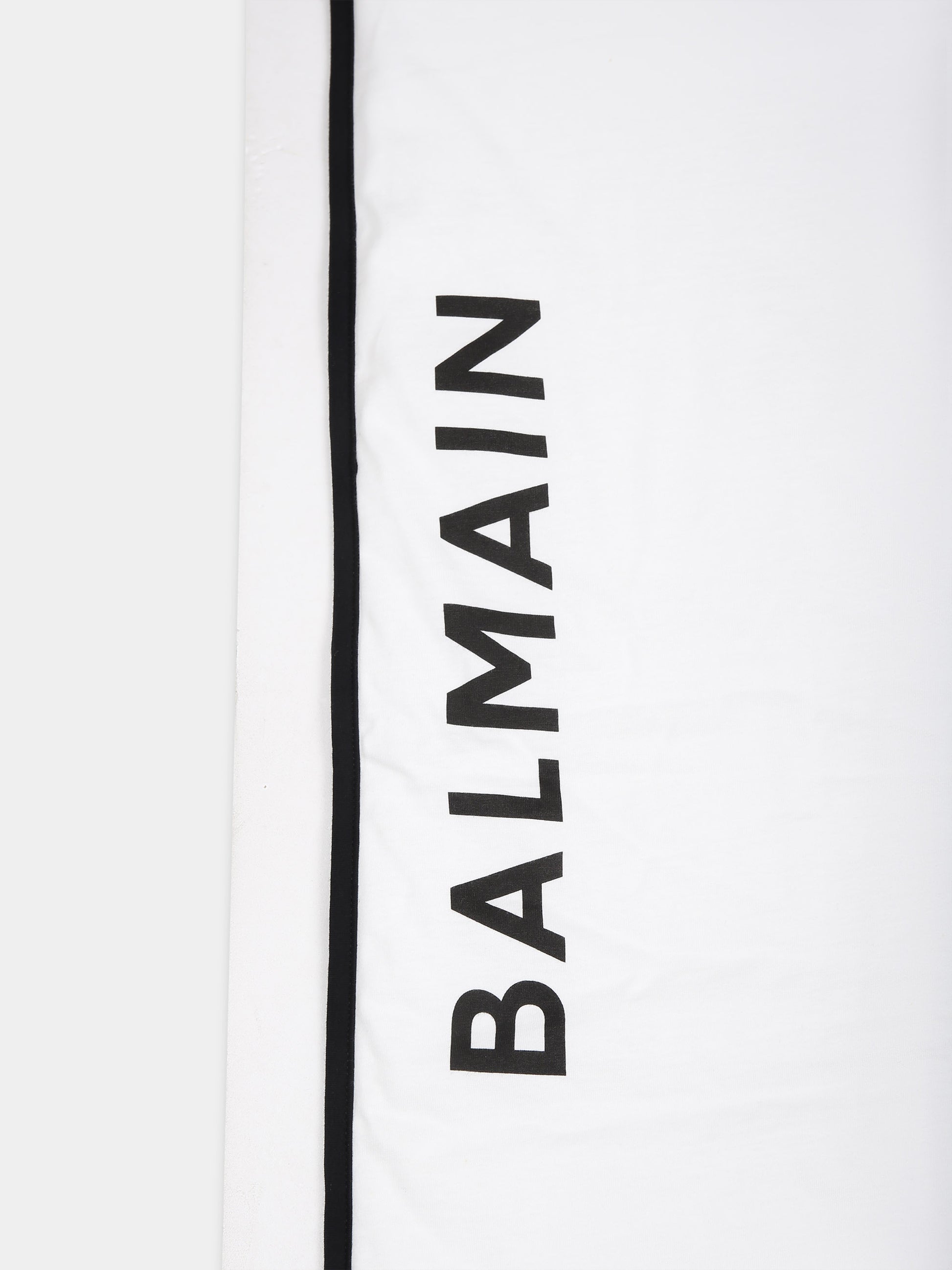 Coperta bianca per neonati con logo,Balmain Kids,6Q0B50 J0006 100NE