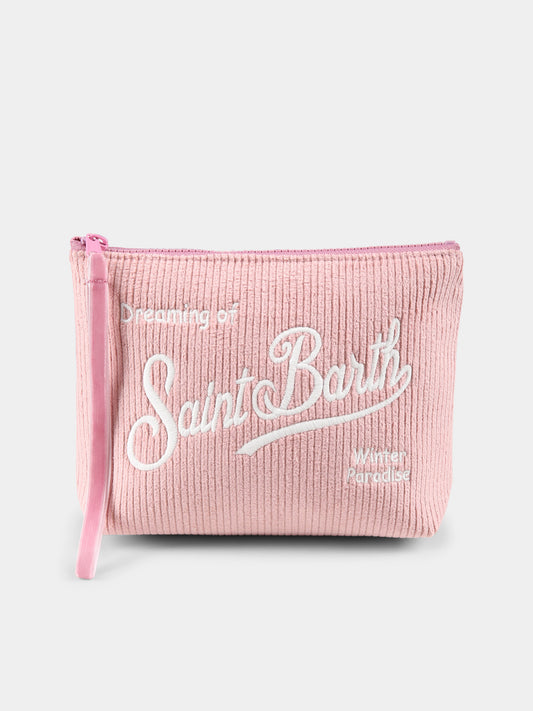 Pochette Aline rosa per bambina con logo,Mc2 Saint Barth,ALI0002 - 00382G