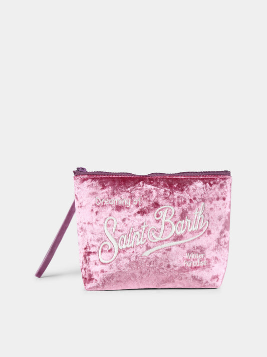 Pochette Aline rosa per bambina con logo,Mc2 Saint Barth,ALI0002 - 00225G