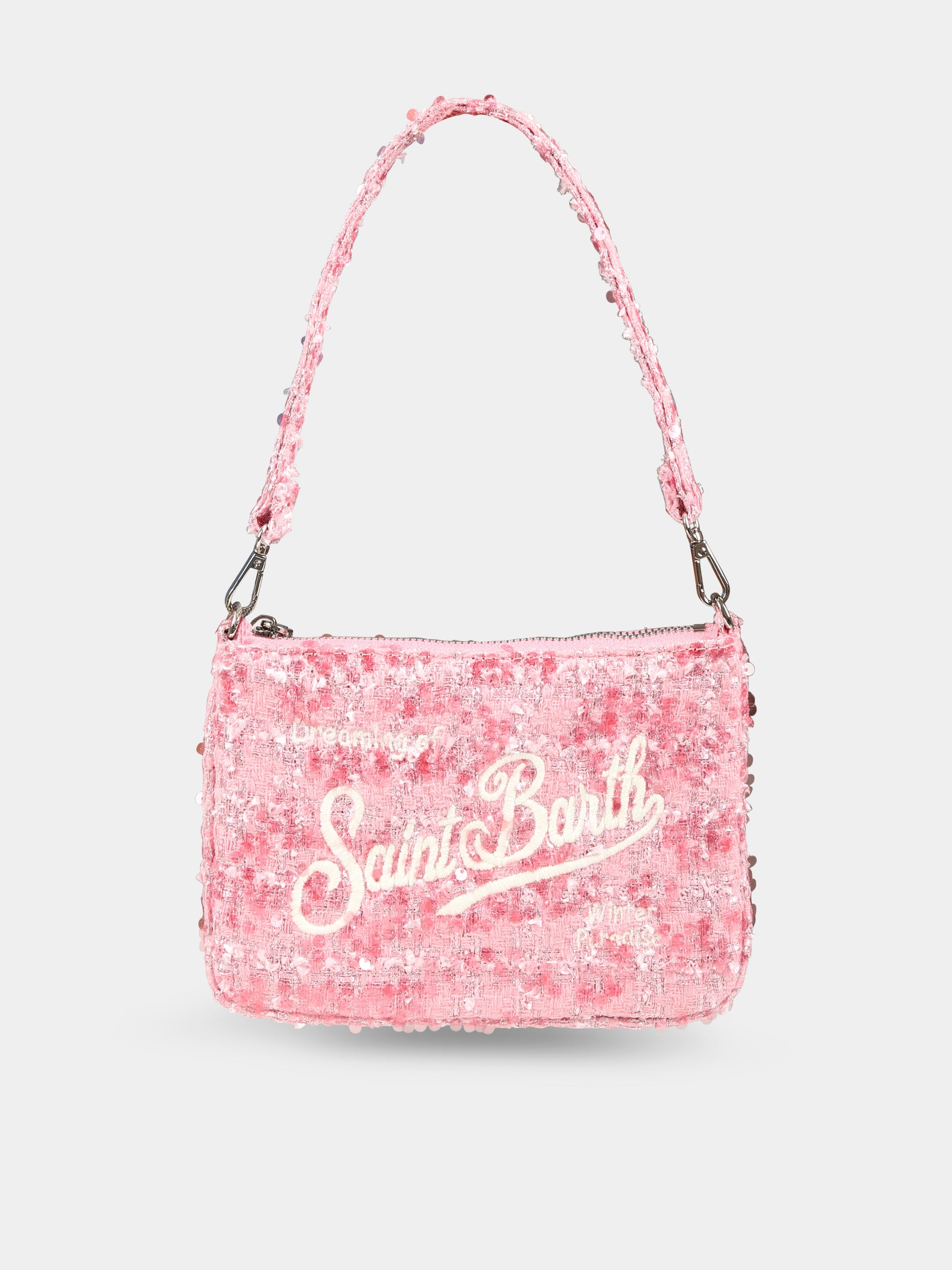 Borsa Parisienne rosa per bambina con logo,Mc2 Saint Barth,PARM001 - 00232G