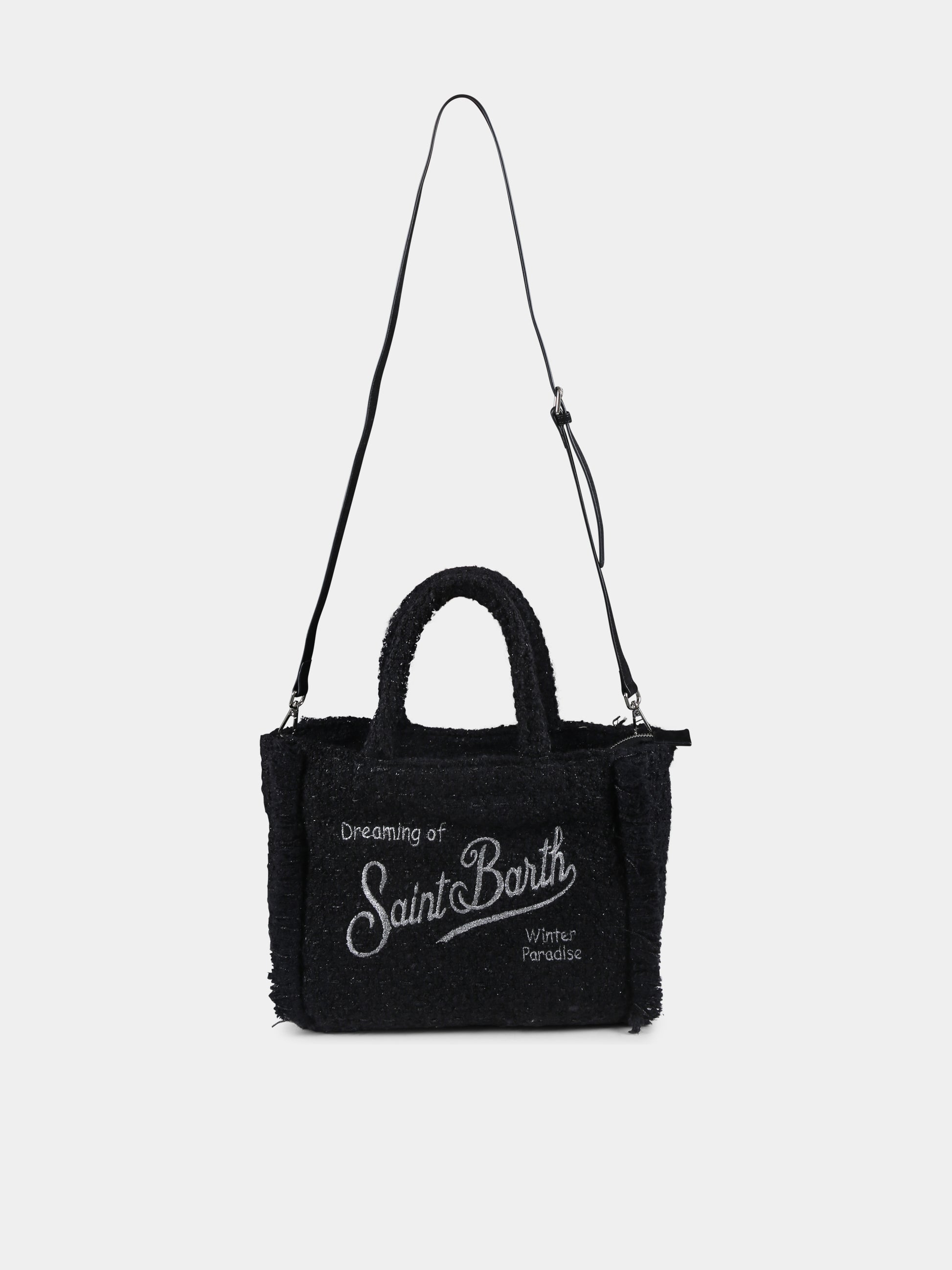 Borsa Colette nera per bambina con logo,Mc2 Saint Barth,COL0015 - 00243G