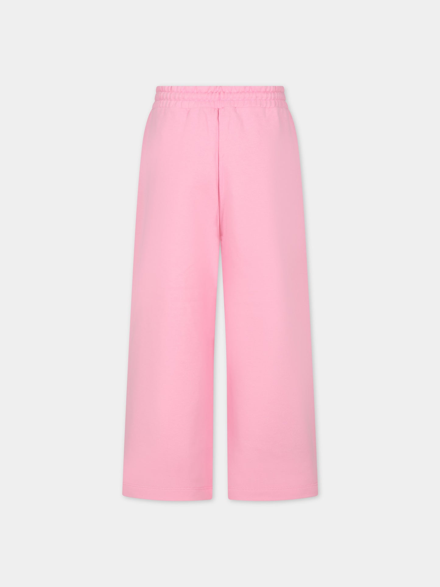 Pantaloni rosa per bambina con logo,Marni Kids,M01099 M00SF MP145F 0M340