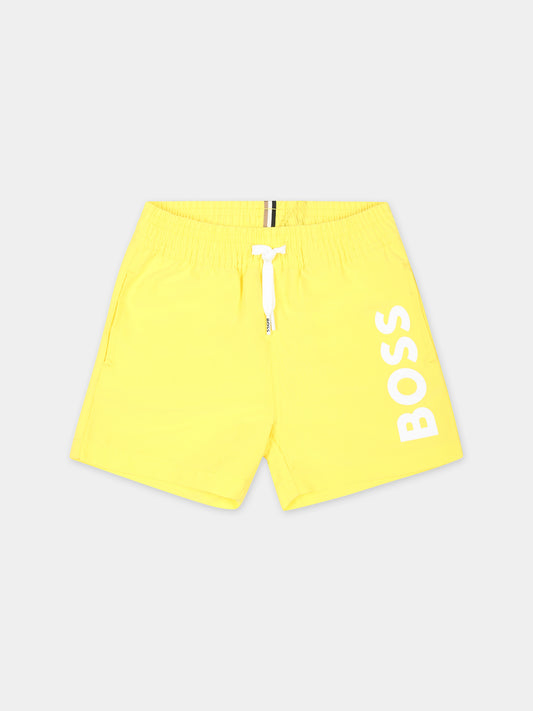 Boxer mare giallo per neonato con logo,Boss,J50569 508