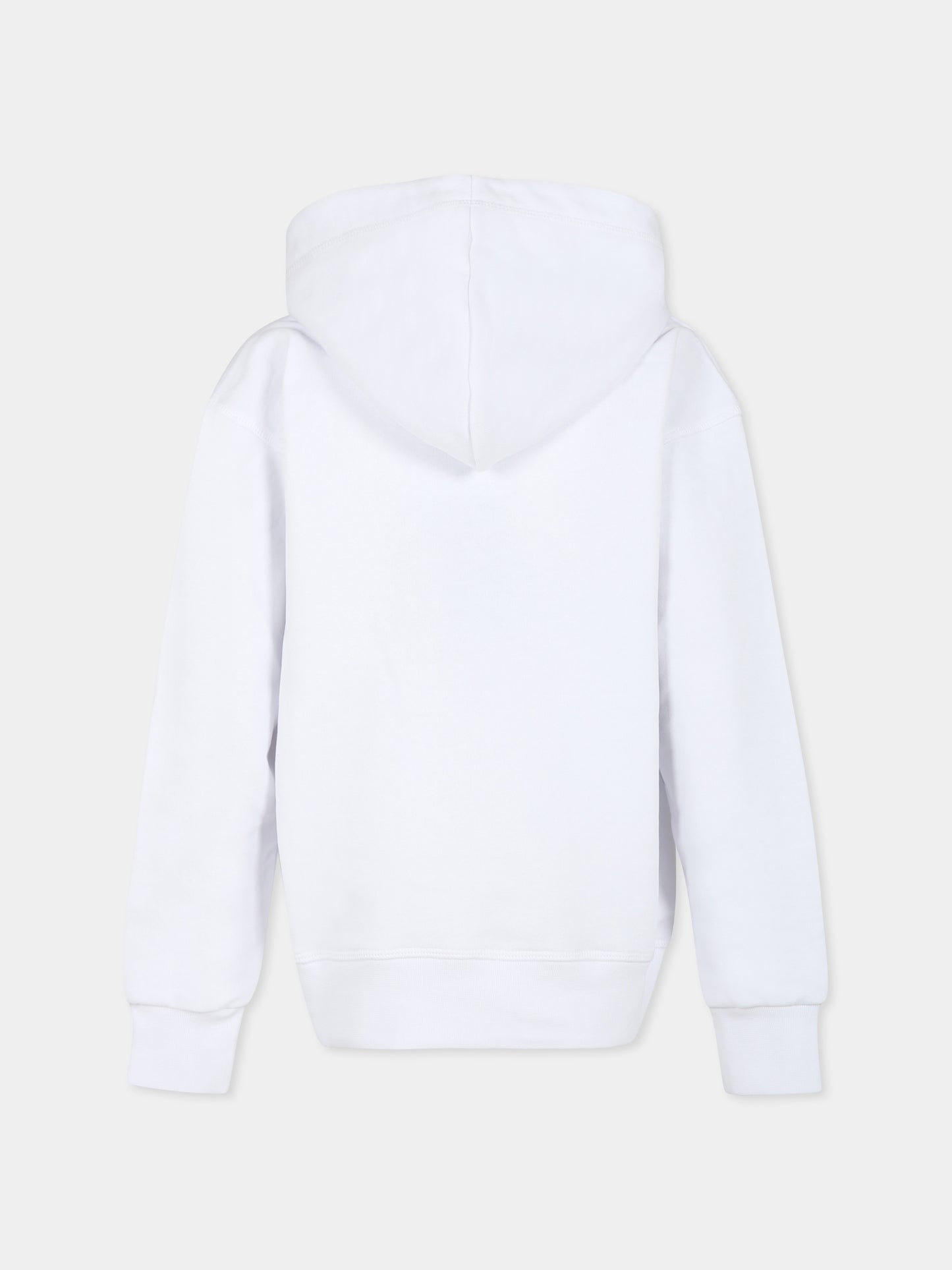 Felpa bianca per bambino con logo,Dsquared2,DQ2664 D003G D2S872U DQ100