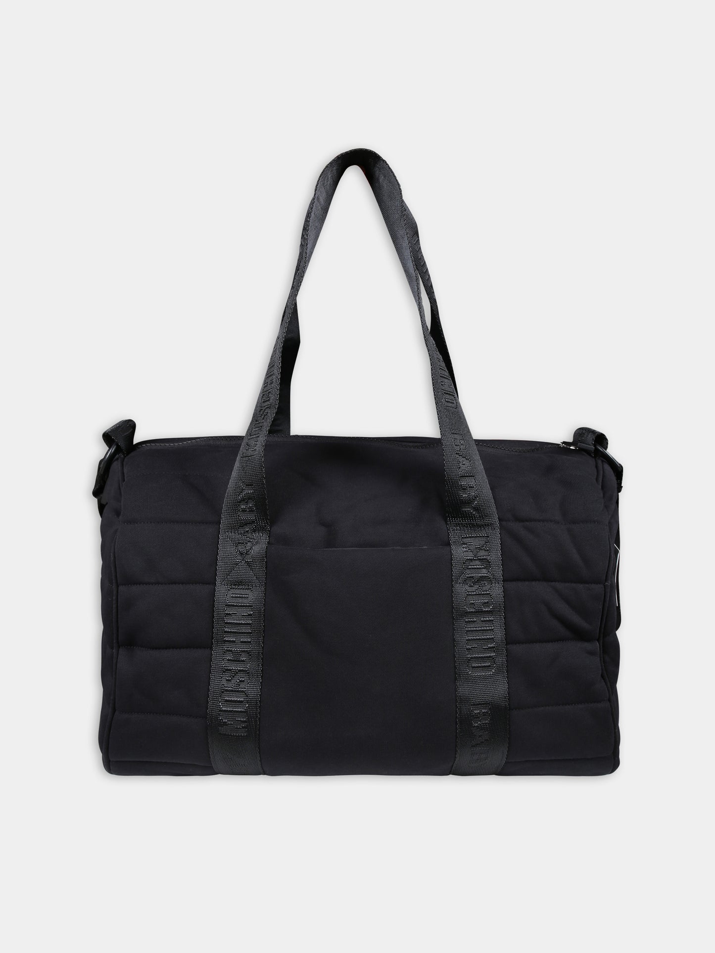 Borsa mamma nera per neonati con Teddy Bear e logo,Moschino Kids,MOX03P LCA26 60100