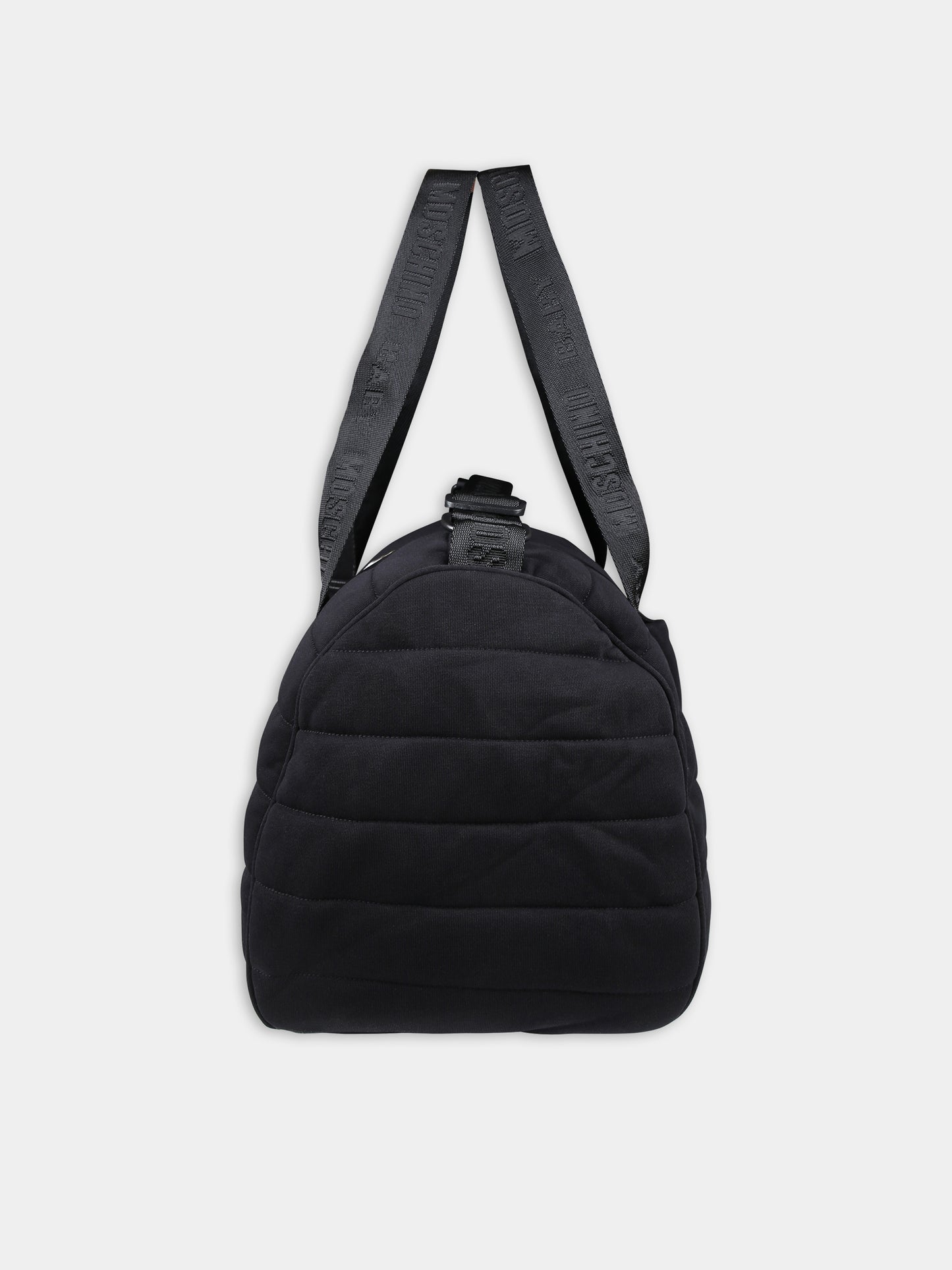 Borsa mamma nera per neonati con Teddy Bear e logo,Moschino Kids,MOX03P LCA26 60100