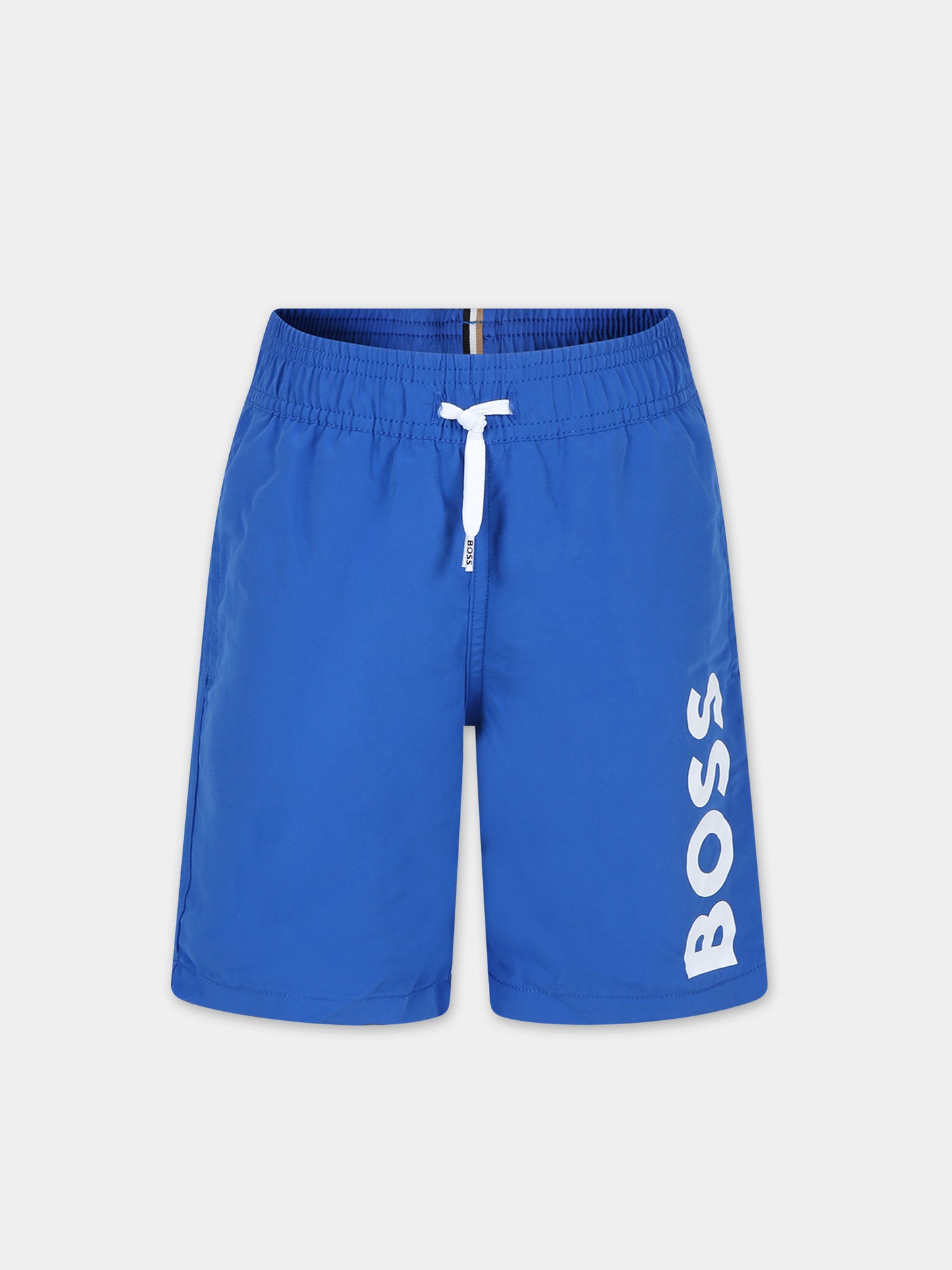 Boxer mare blu per bambino con logo,Boss,J50662 872