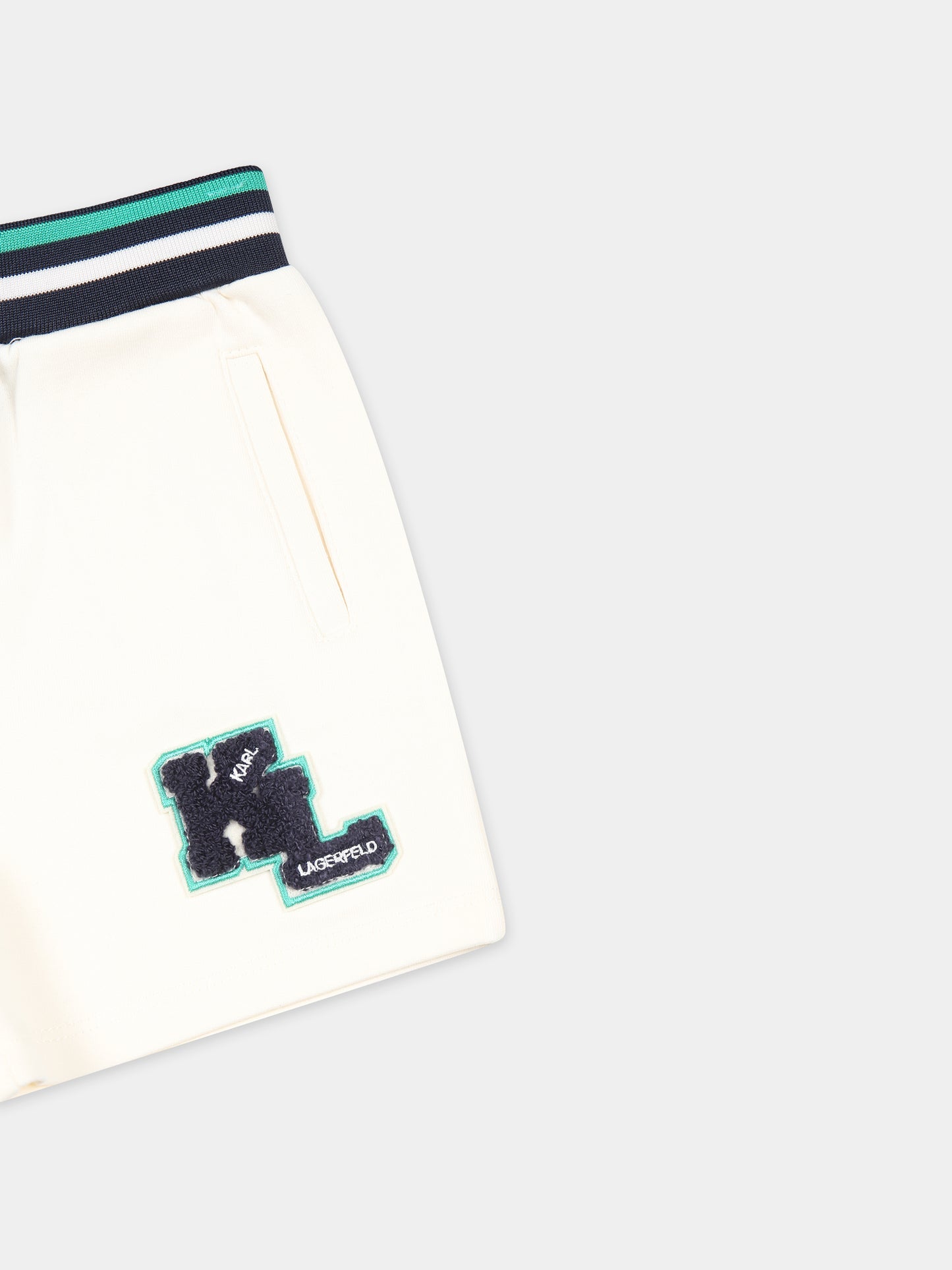 Completo blu per neonato con stampa Karl logo,Karl Lagerfeld Kids,Z30130 N58