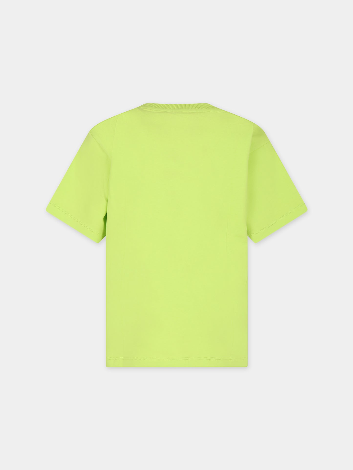 T-shirt gialla per bambino con logo,Moschino Kids,HZM03S LBA10 30125