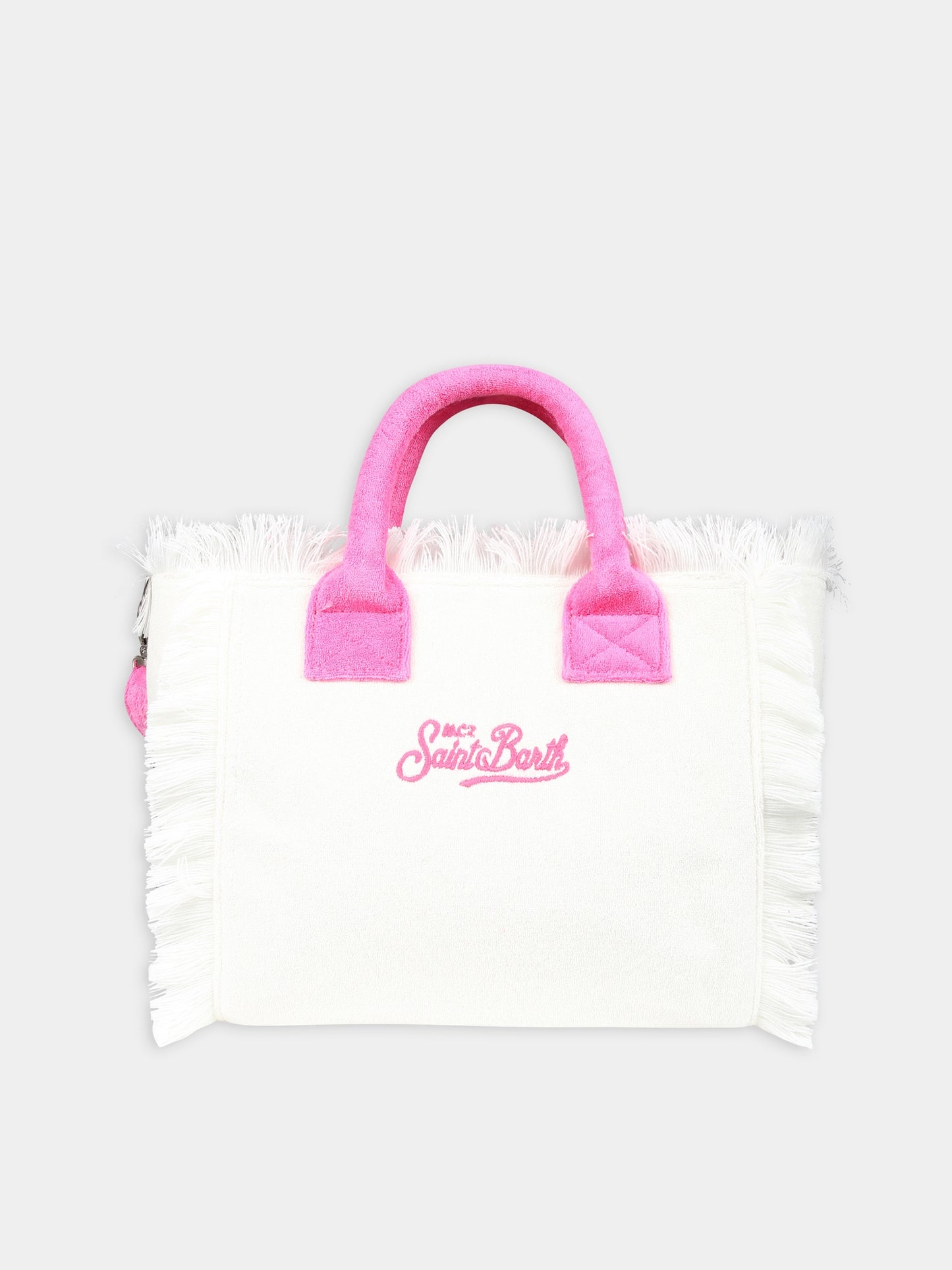 Borsa mare bianca per bambina con logo,Mc2 Saint Barth,COL0005 01442F