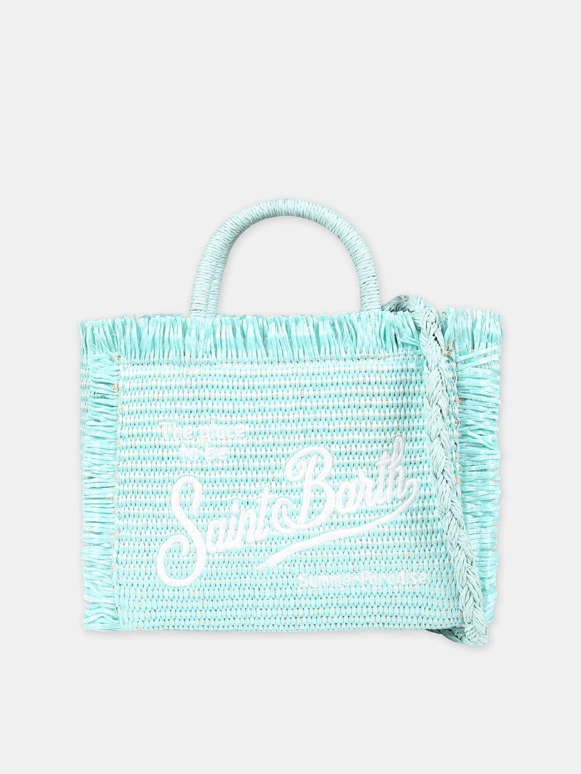 Borsa verde per bambina con logo,Mc2 Saint Barth,VAMI009 00379F