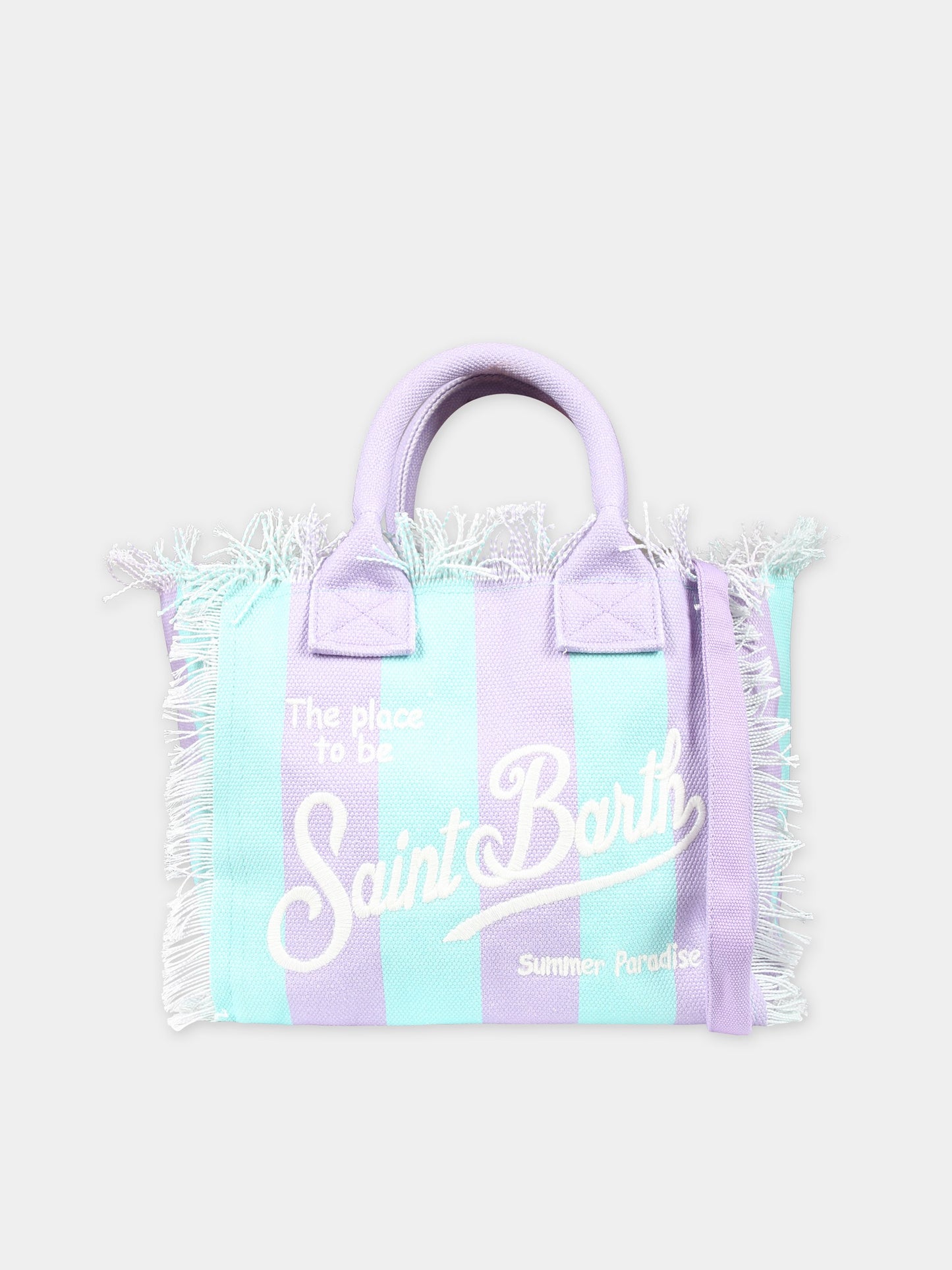 Borsa mare viola per bambina con logo,Mc2 Saint Barth,COL0001 01189F