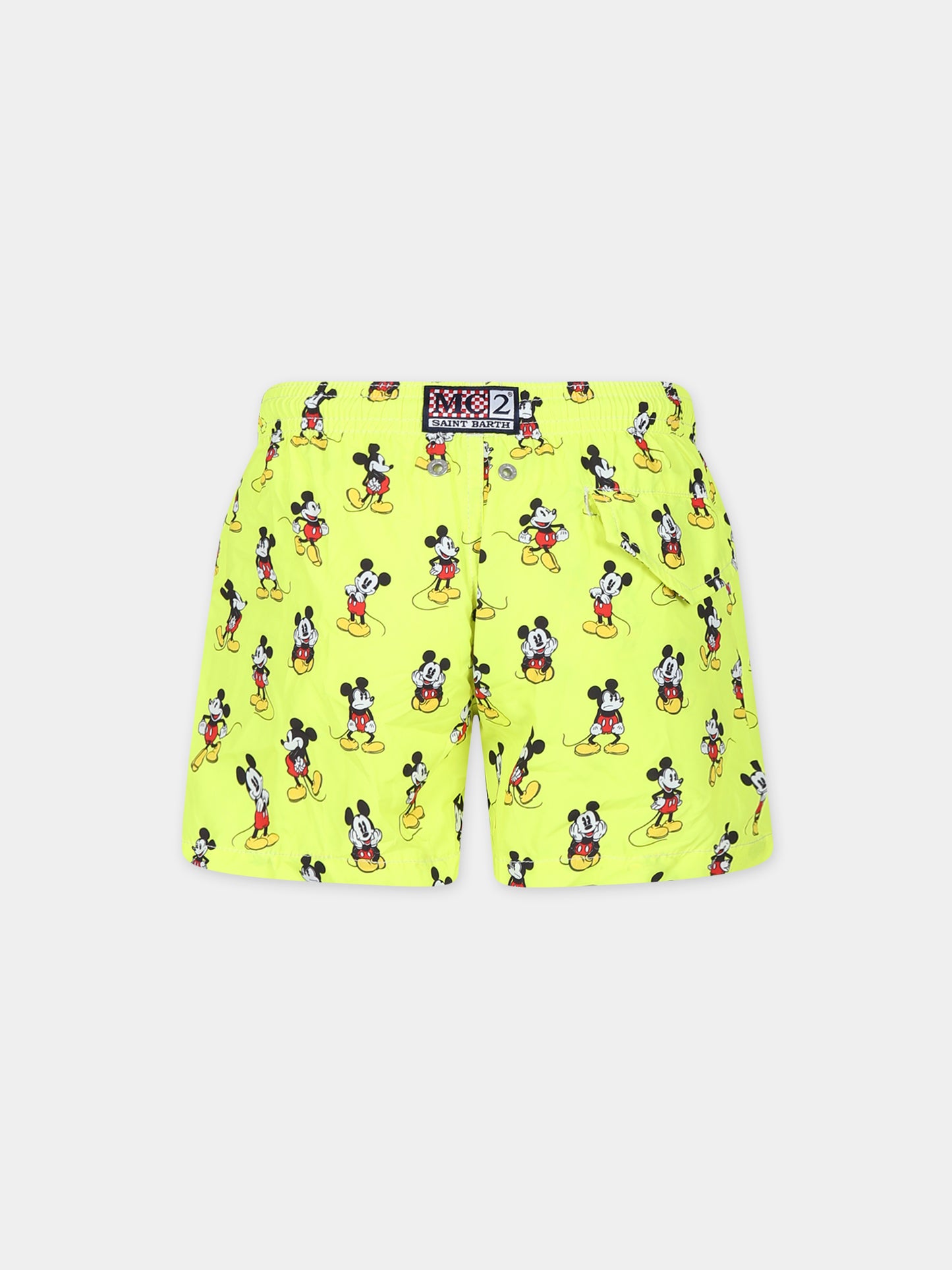 Boxer mare giallo per bambino con stampa Topolino,Mc2 Saint Barth,JEA0004 02536F