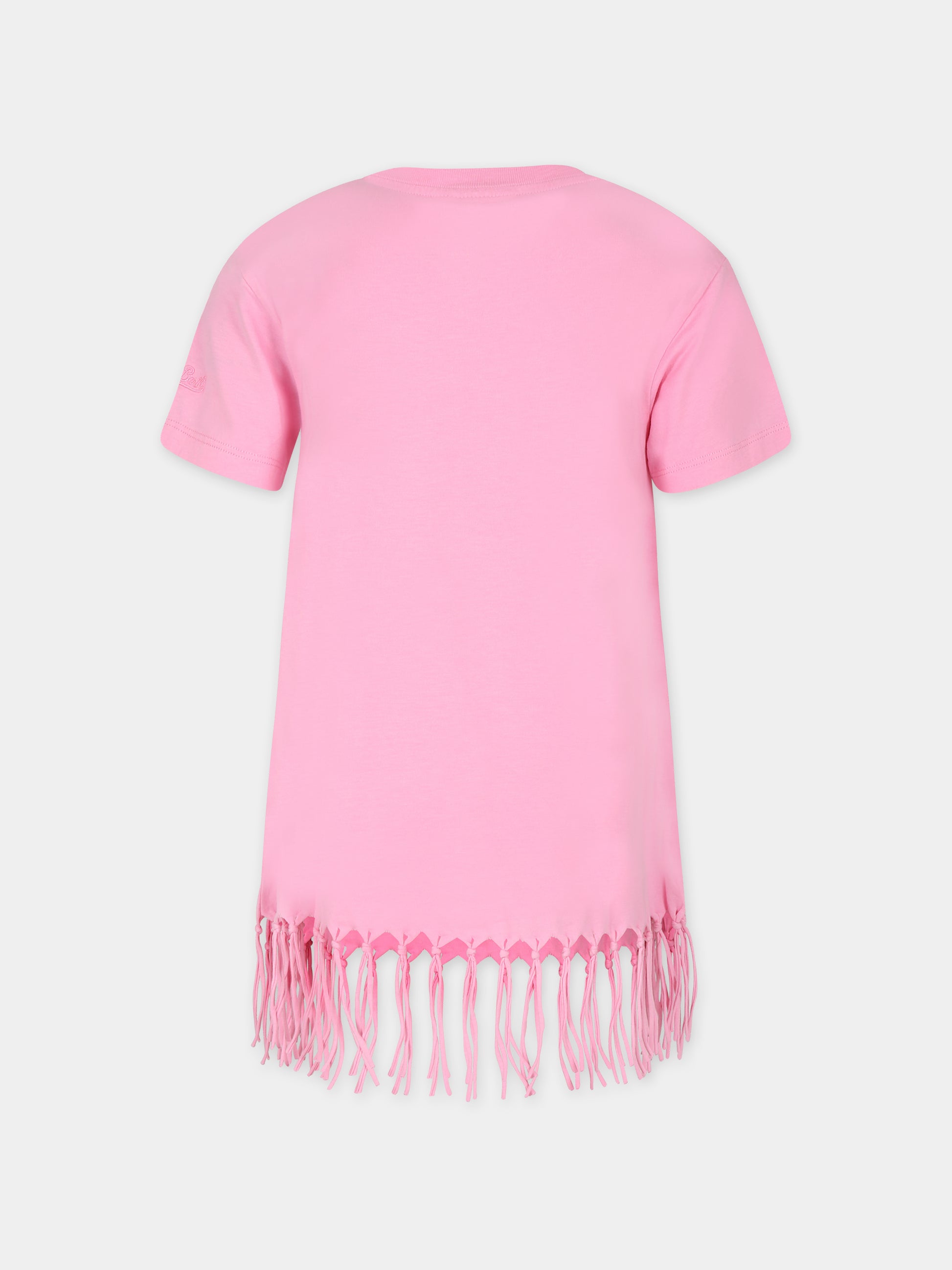 Vestito rosa per bambina con stampa anguria,Mc2 Saint Barth,ABY0001 00474F
