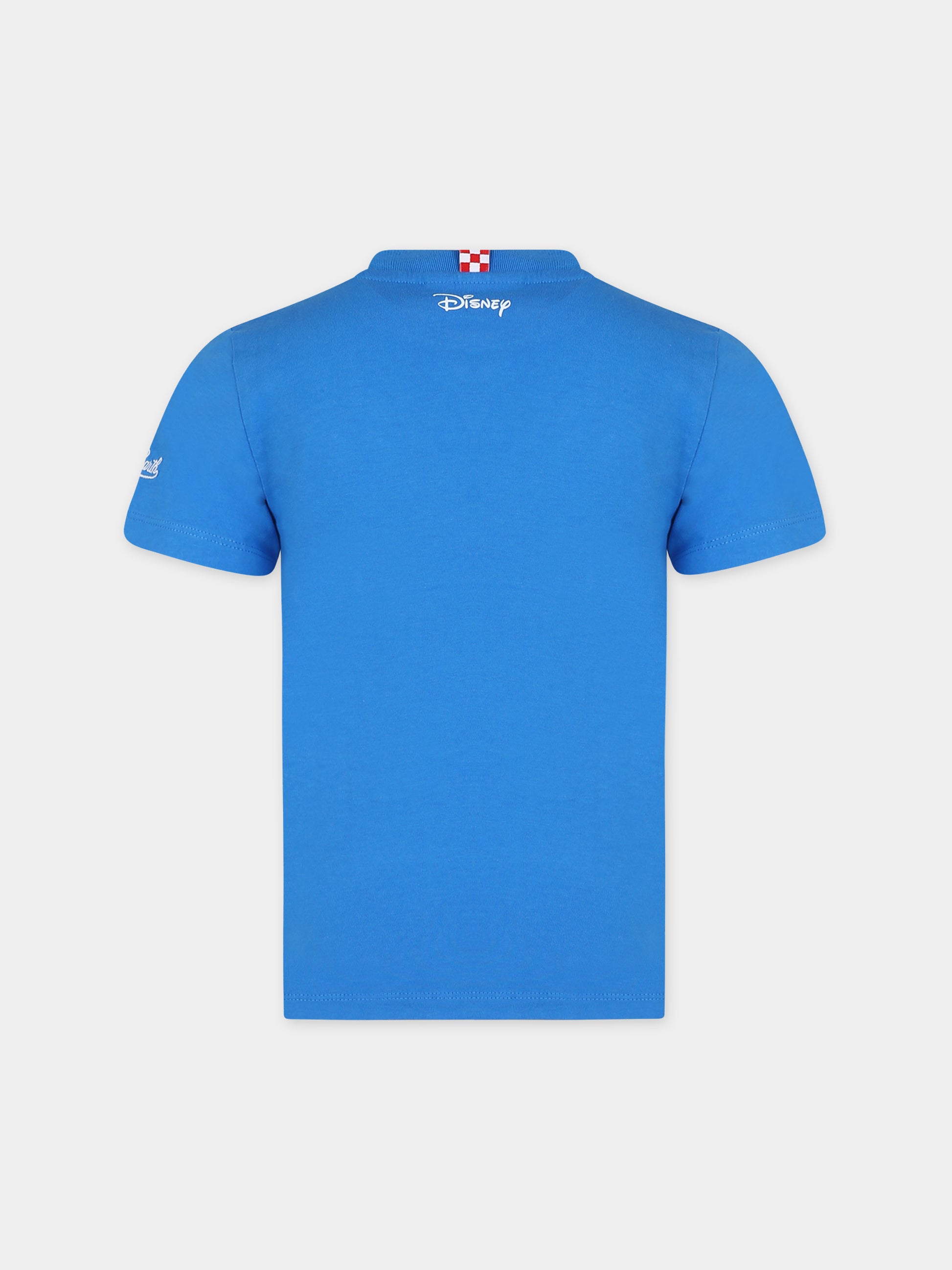 T-shirt blu per bambino con stampa Topolino,Mc2 Saint Barth,TSH0001 03261F