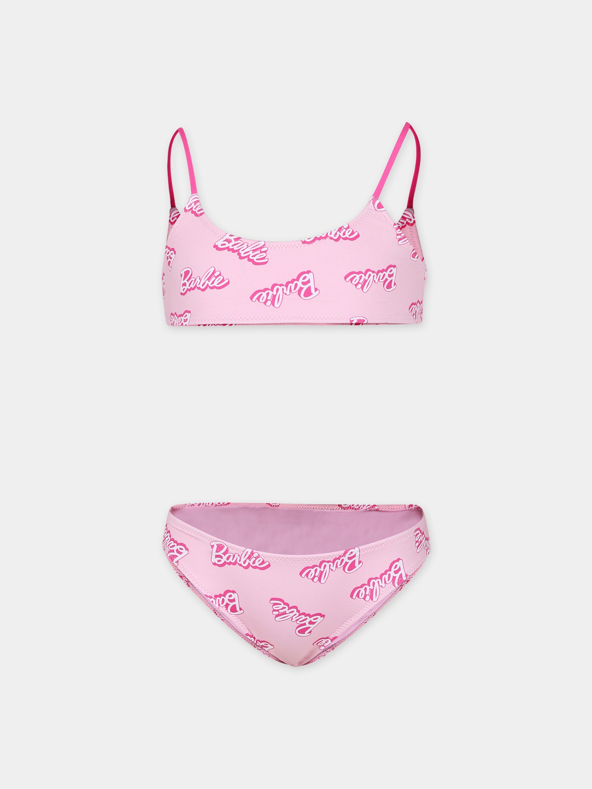 Bikini rosa per bambina con scritta,Mc2 Saint Barth,JAI0005 03293F