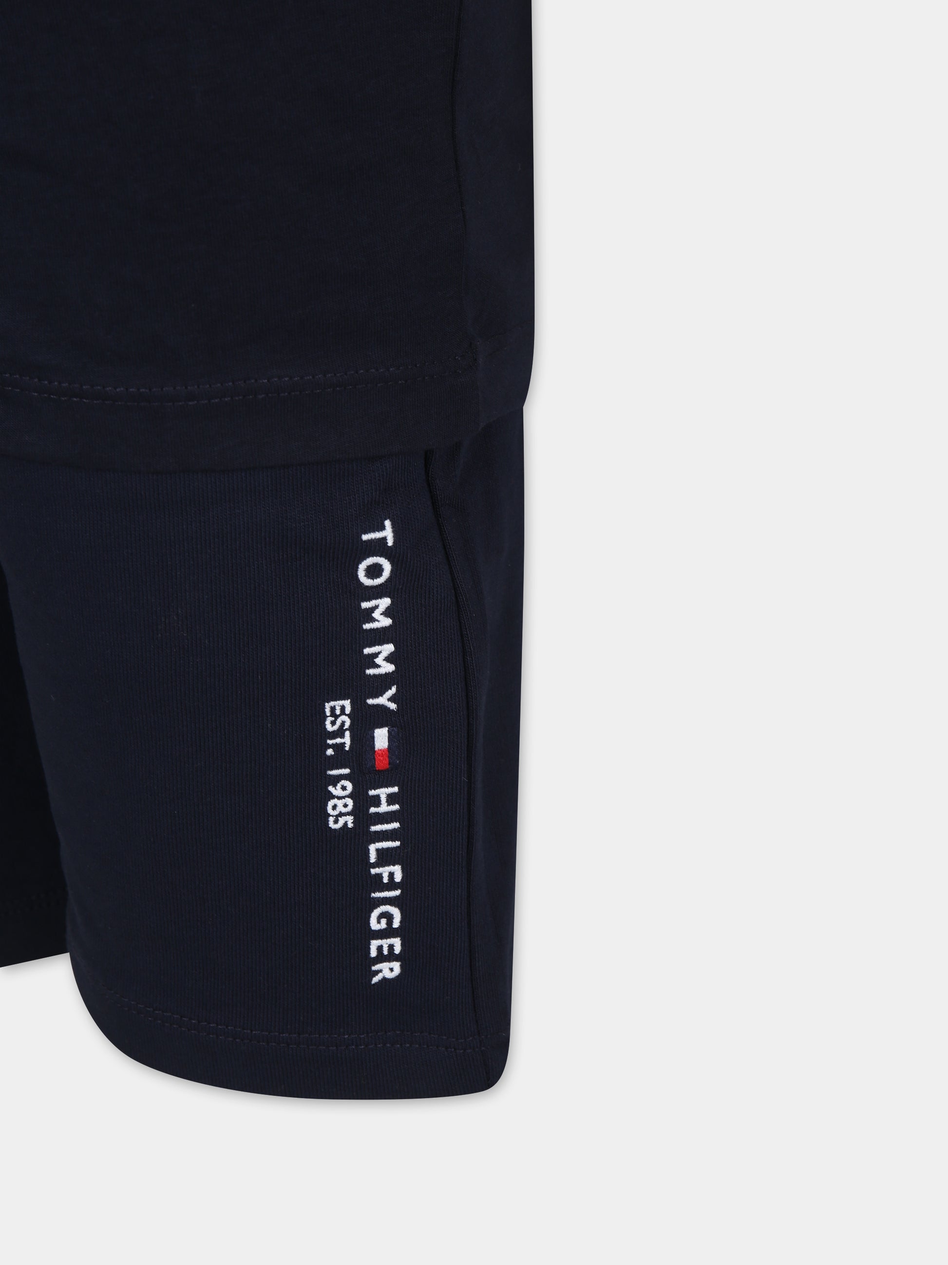 Completo blu per bambino con logo,Tommy Hilfiger Junior,24STHKB0KB08829J DW