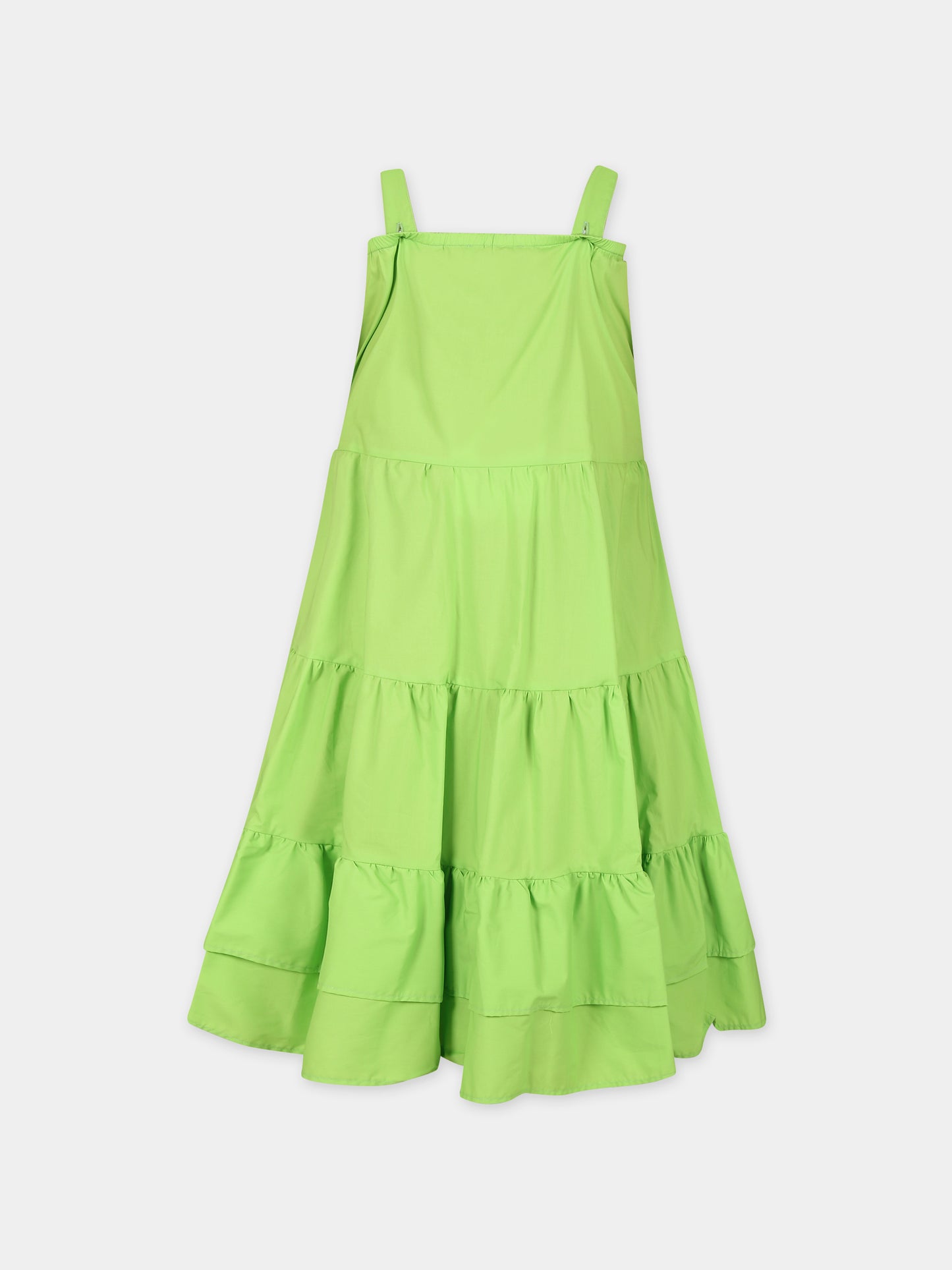 Vestito verde per bambina con logo,Msgm Kids,MS029417 170