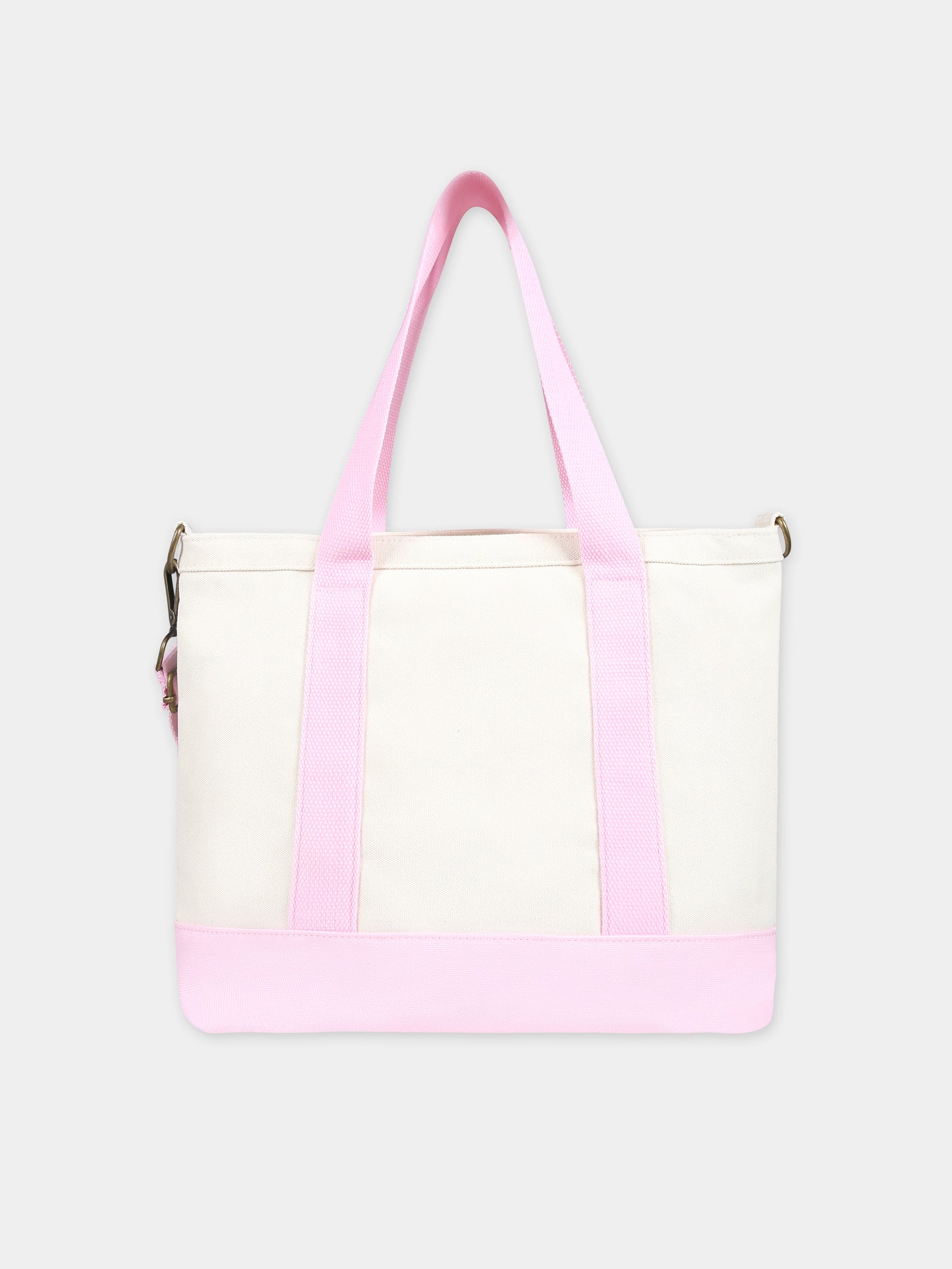 Borsa avorio per bambina con cavallino,Ralph Lauren Kids,24SMRL9AR023 W2Q