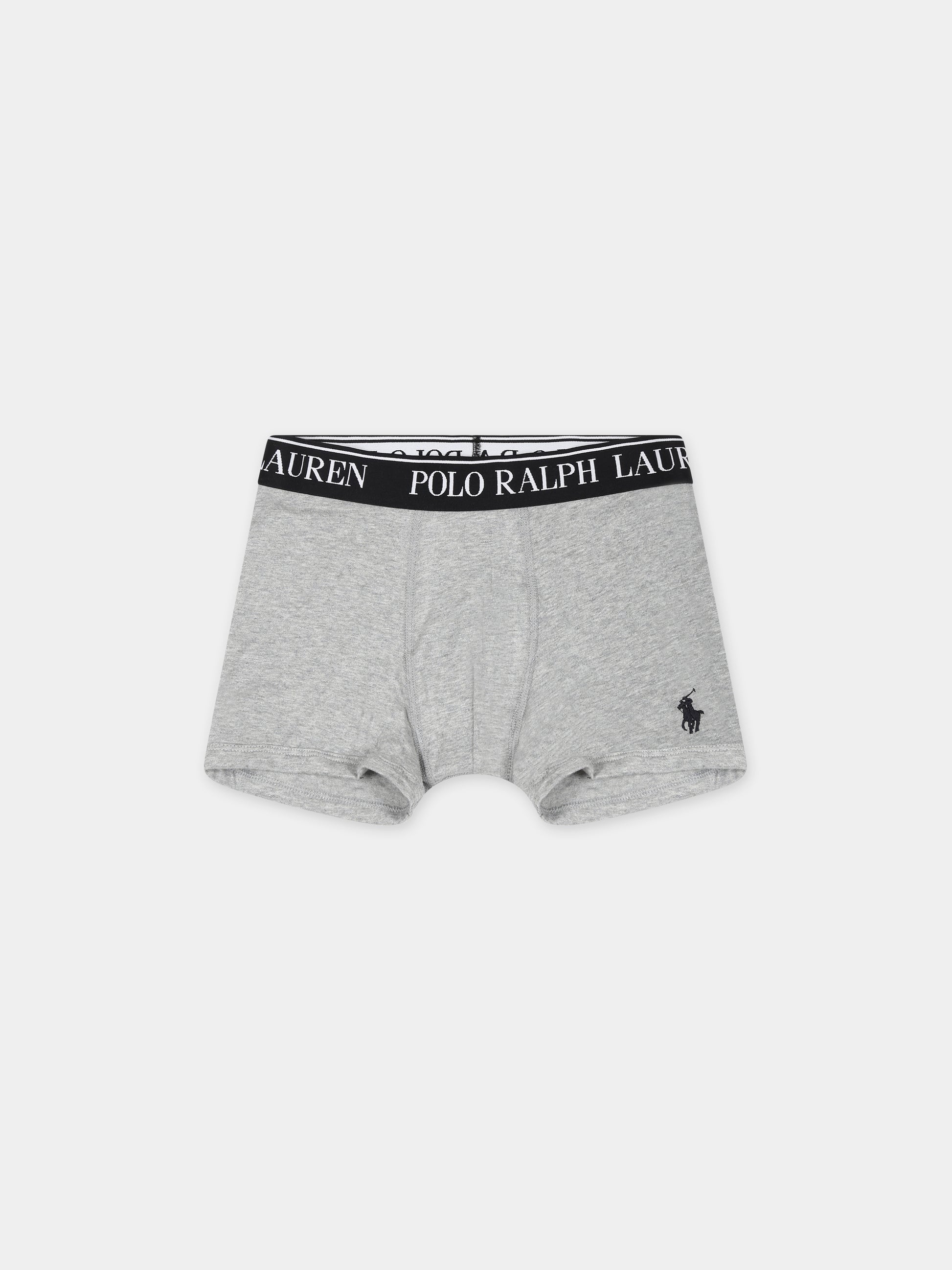 Set boxer multicolor per bambino con cavallino e logo,Ralph Lauren Kids,RL9P5015 9P5015 K0O