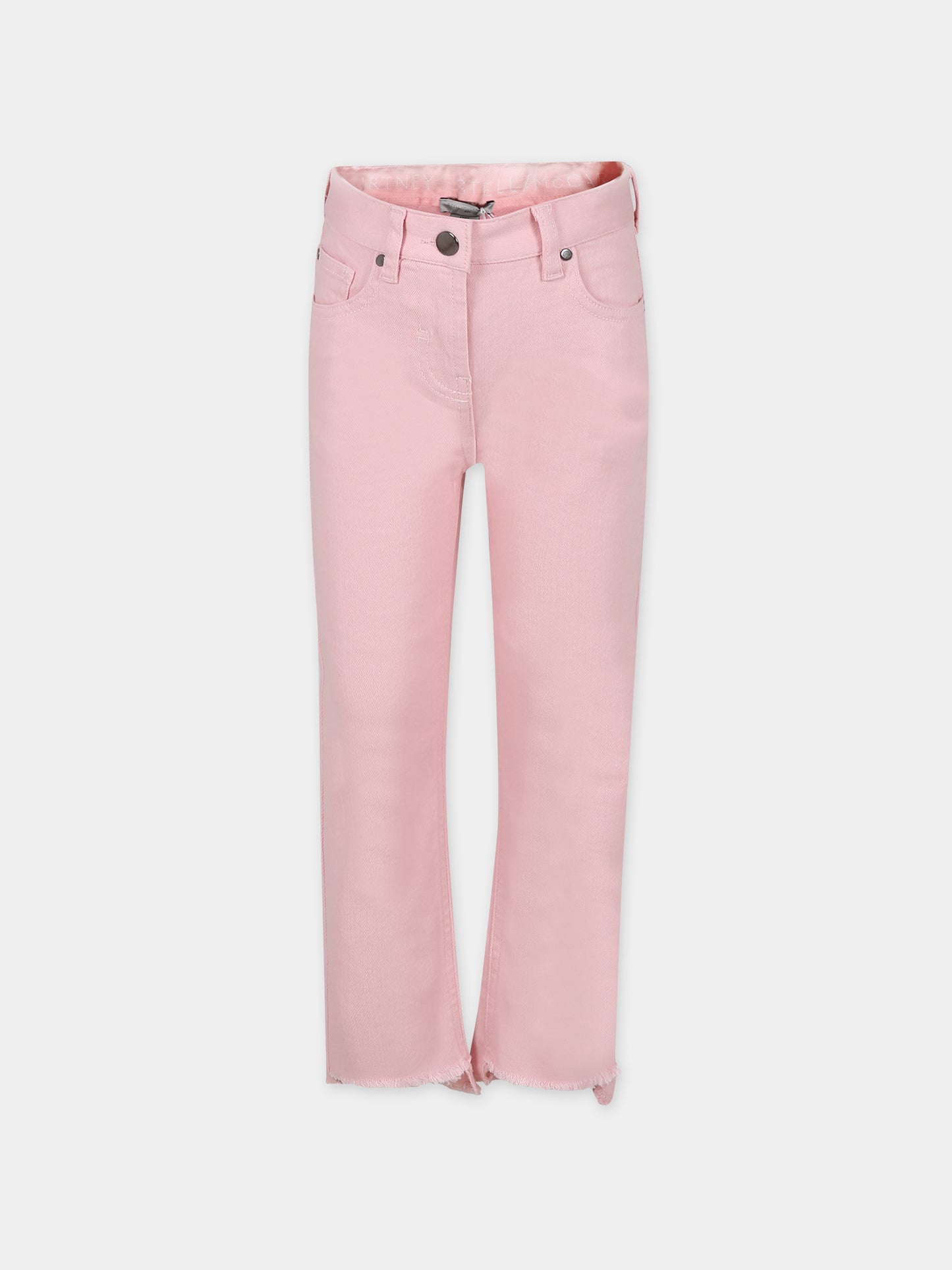 Jeans rosa per bambina co logo,Stella Mccartney Kids,TT6B30 Z0156 505
