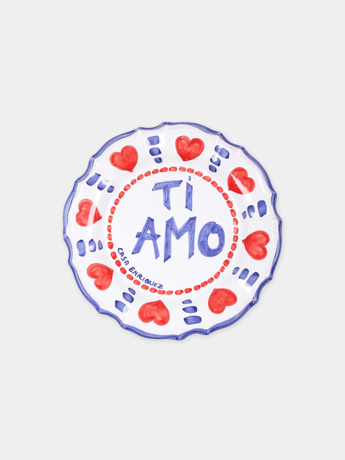 Piatto Ti Amo multicolor per bambini,Alessandro Enriquez,TI AMO