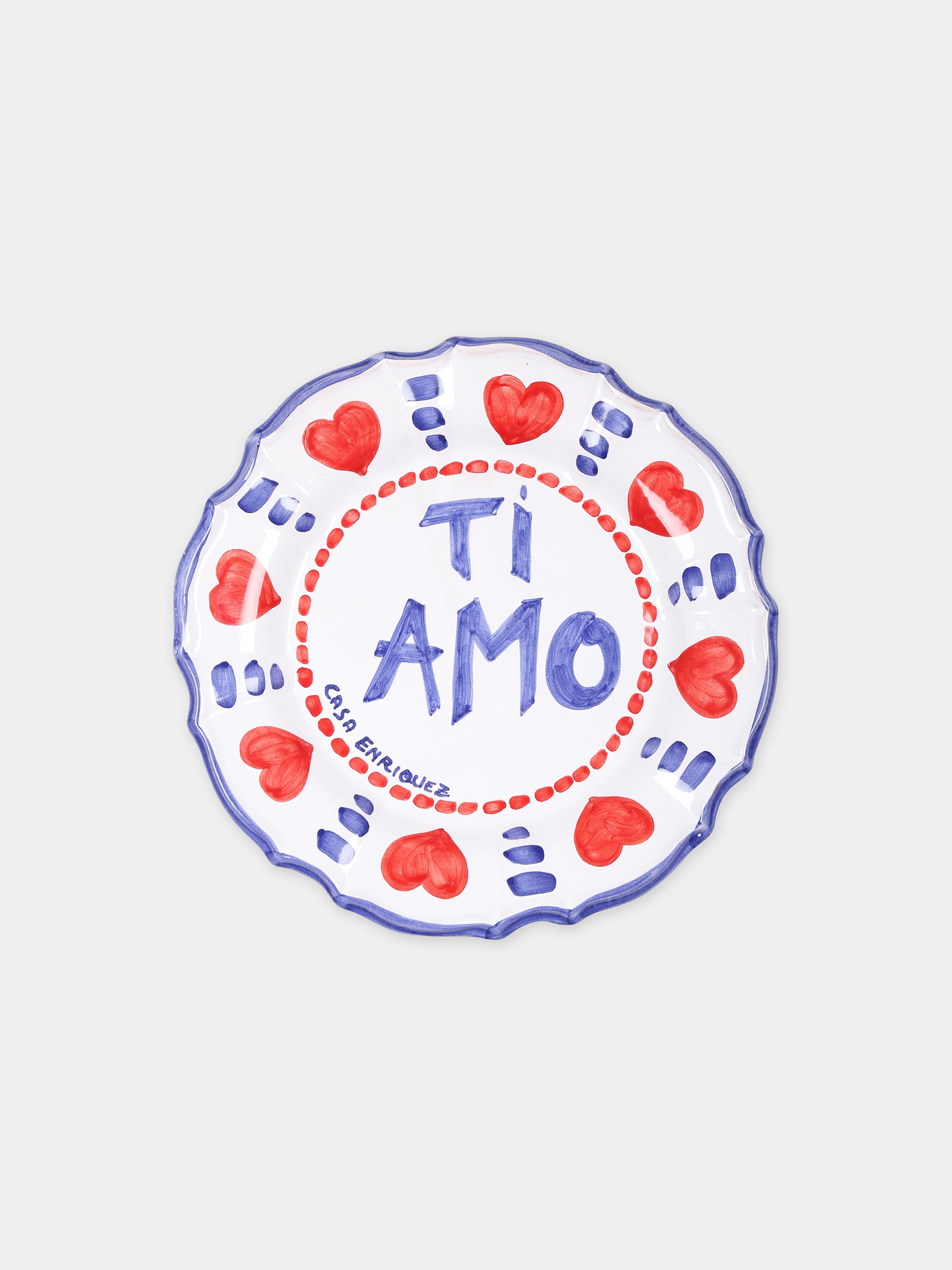 Piatto Ti Amo multicolor per bambini,Alessandro Enriquez,TI AMO