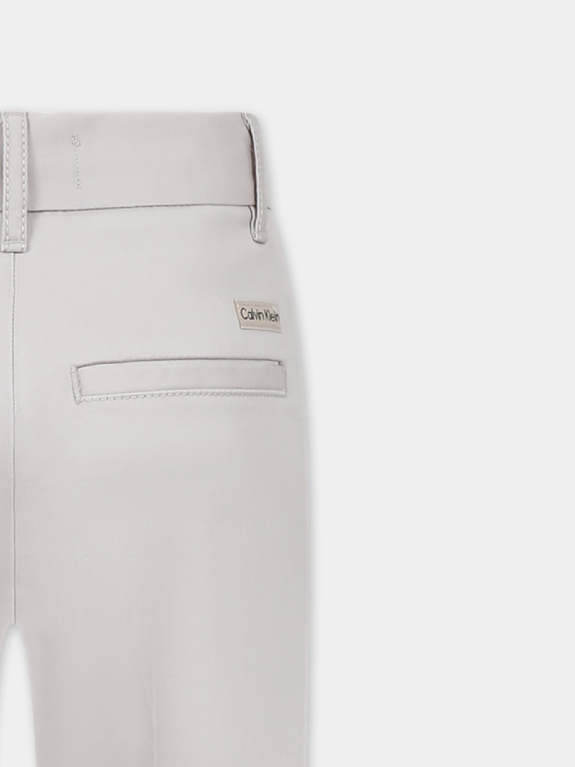 Pantaloni beige per bambino con logo,Calvin Klein Kids,24F CKIB0IB02093J IB0IB02093 PA8