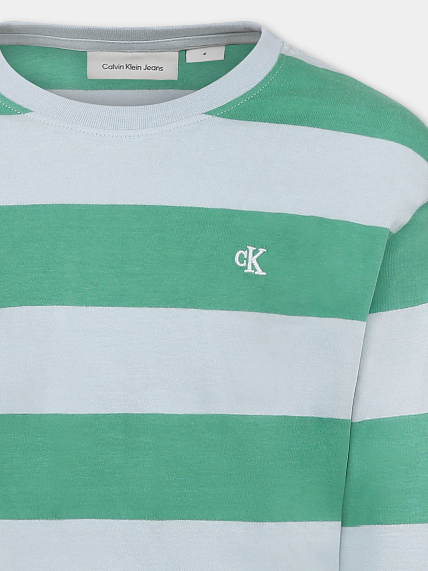 T-shirt multicolor per bambini con logo