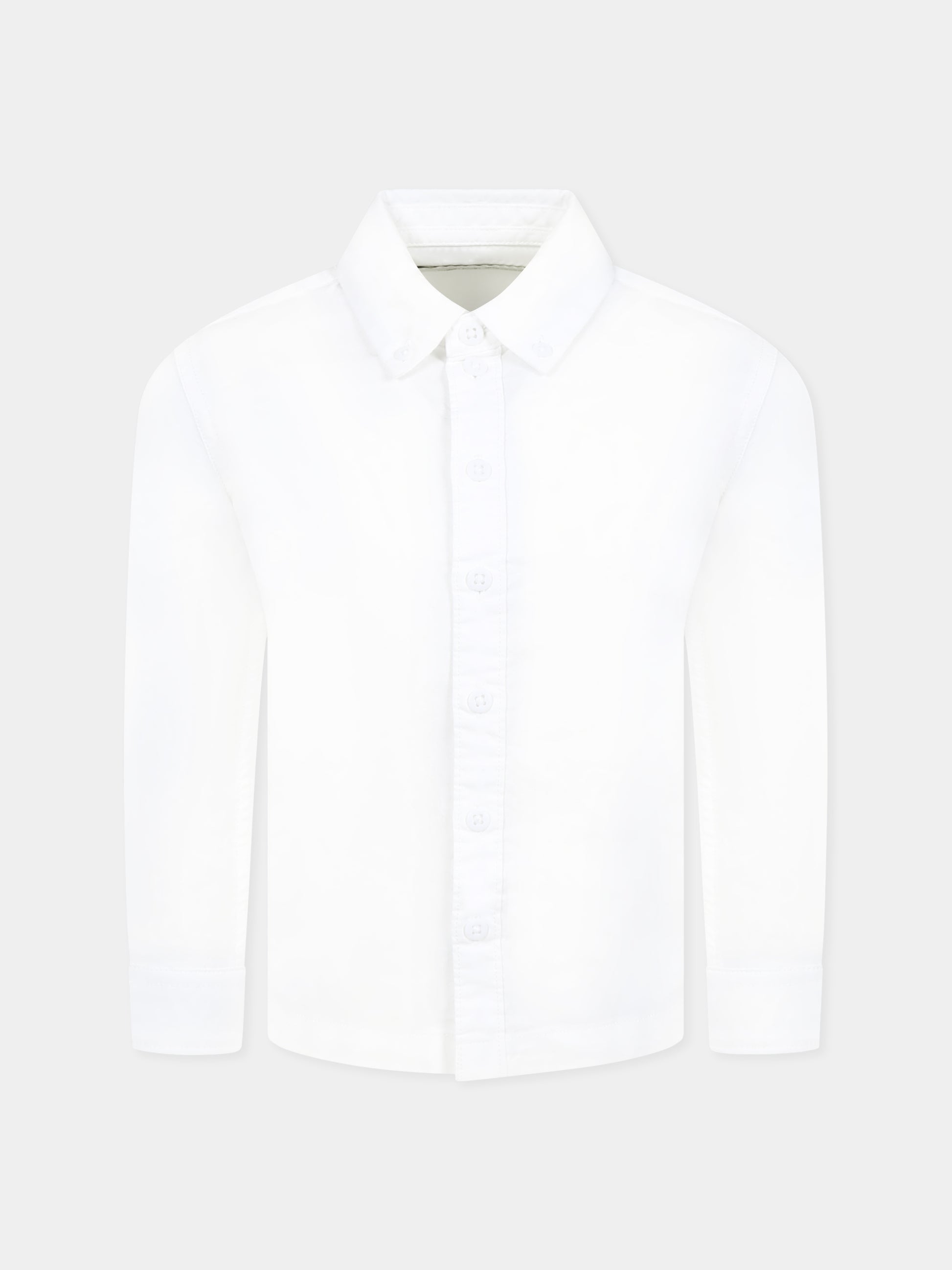 Camicia bianca per bambino con logo,Calvin Klein Kids,24F CKIB0IB02392J IB0IB02392 YAF