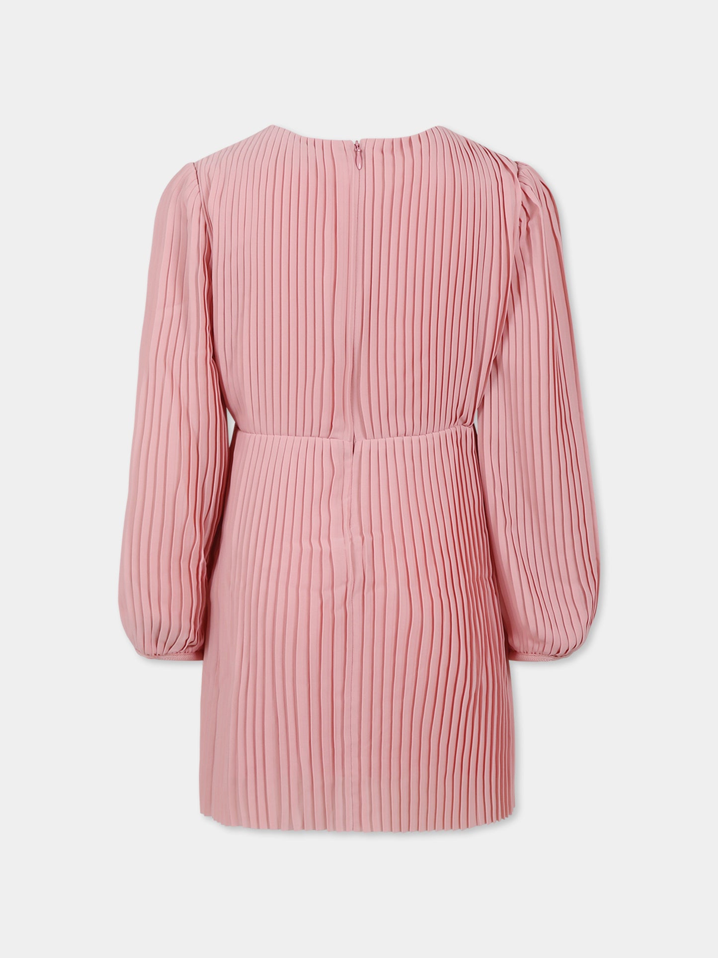 Vestito rosa per bambina con logo