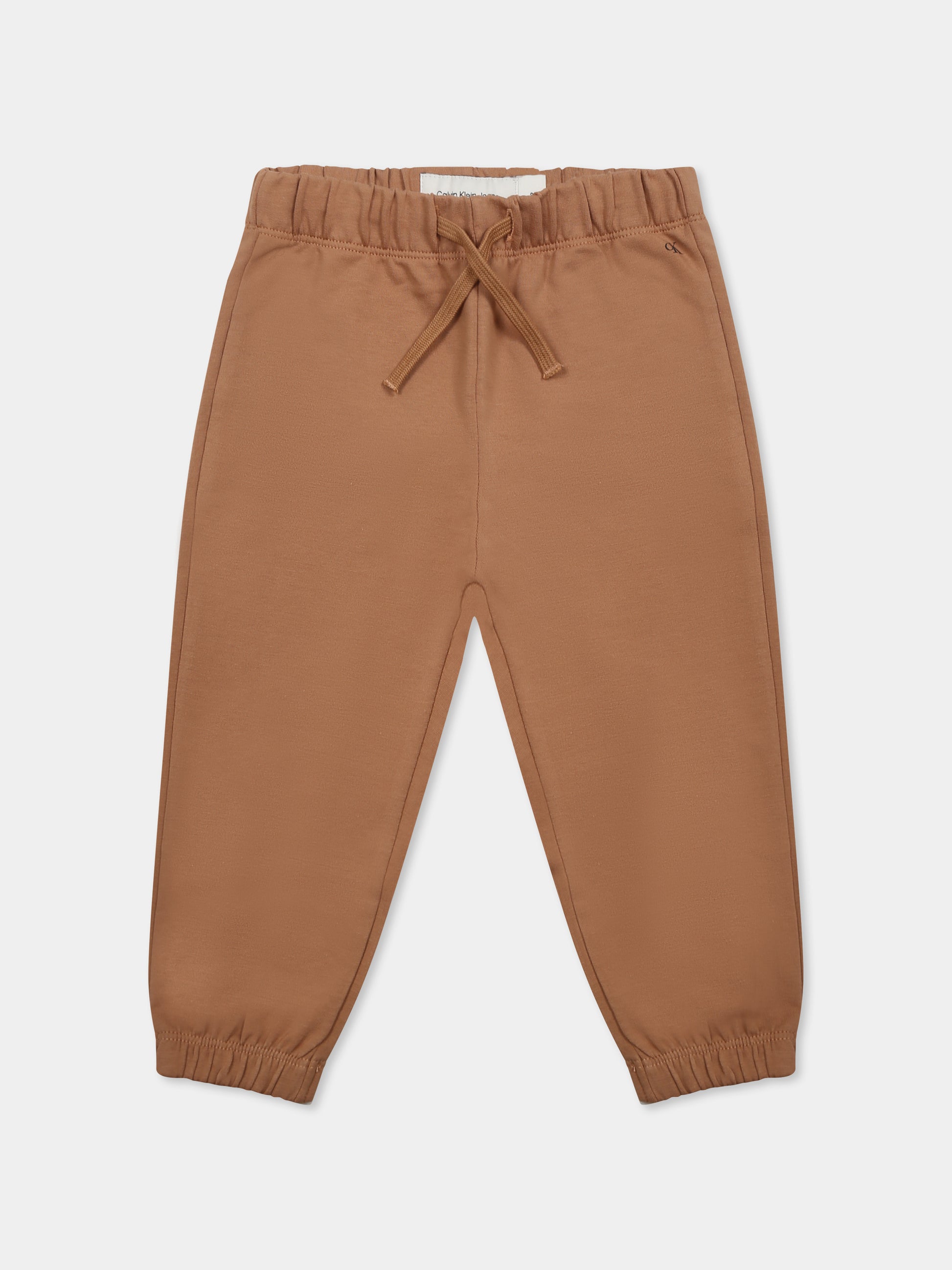 Completo marrone per neonati con logo,Calvin Klein Kids,24F CKIN0IN00011J IN0IN00011 GU1