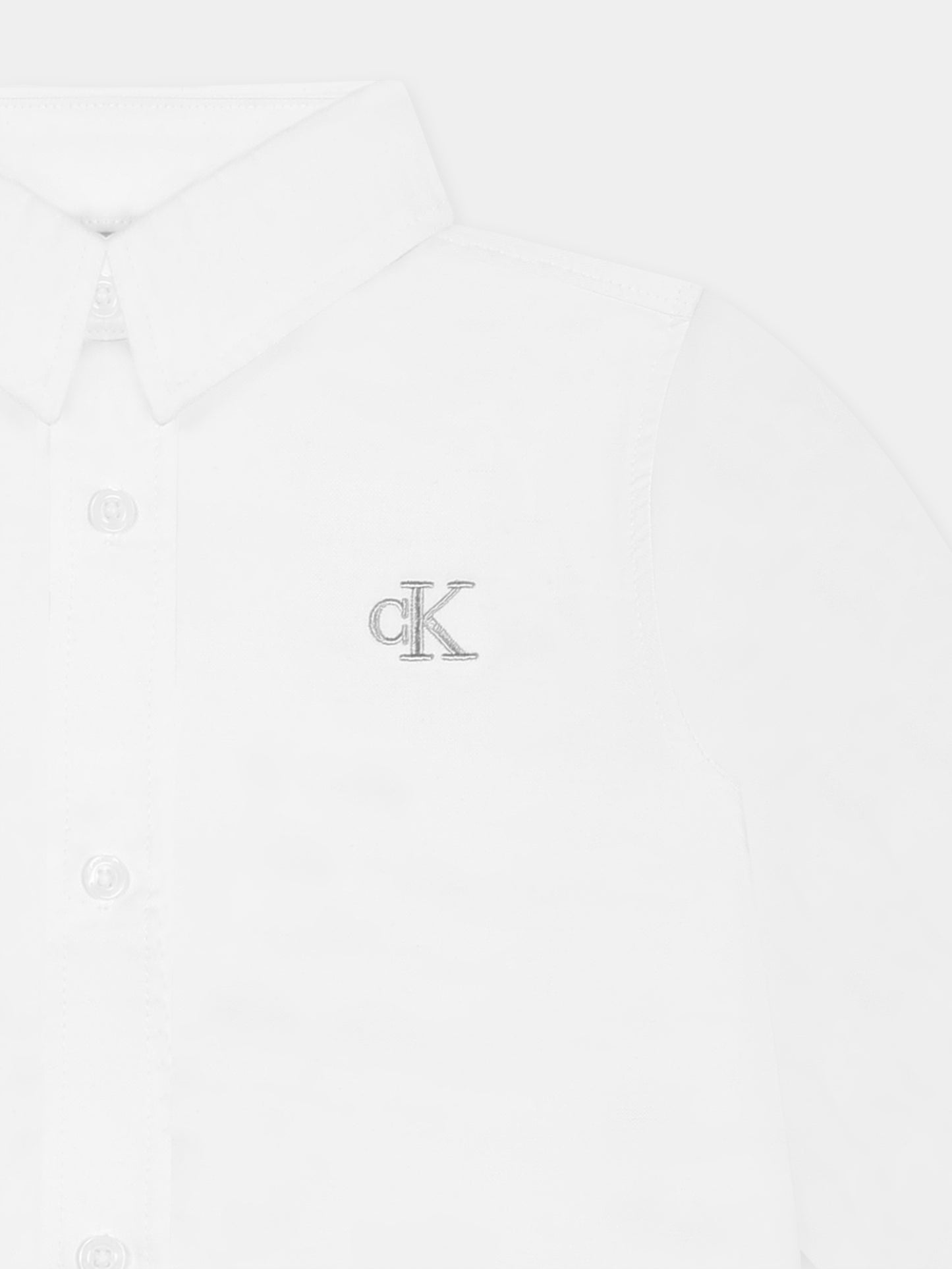 Camicia bianca per neonato con logo,Calvin Klein Kids,24F CKIN0IN00289J IN0IN00289 YAF