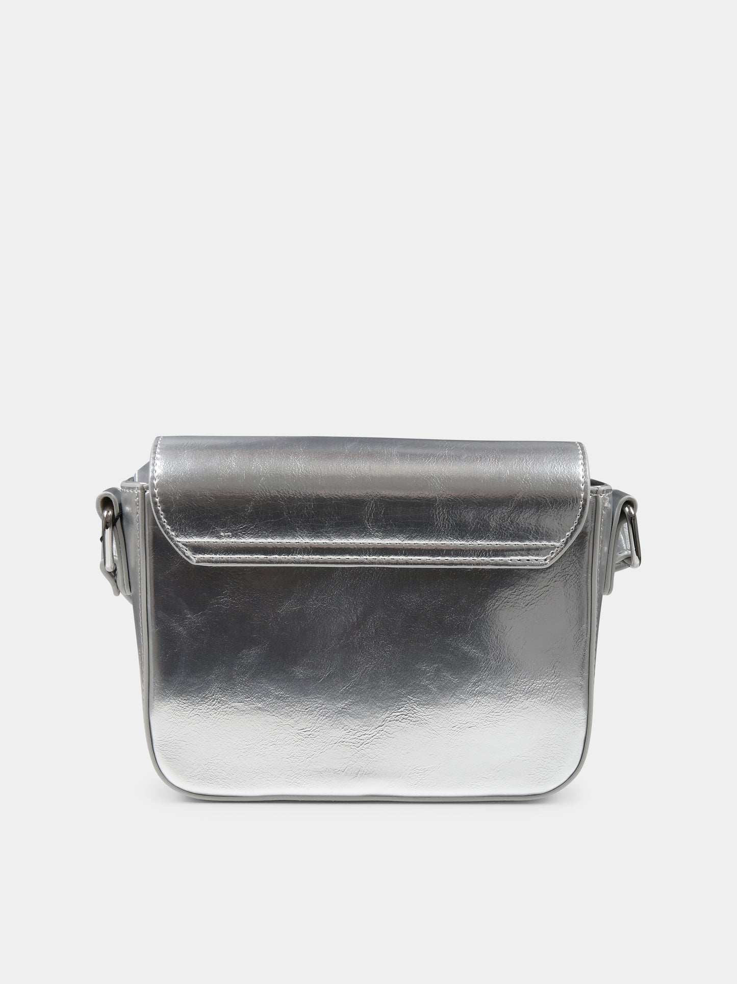 Borsa argento per bambina con logo,Calvin Klein Kids,24F CKIU0IU00688 IU0IU00688 0IV