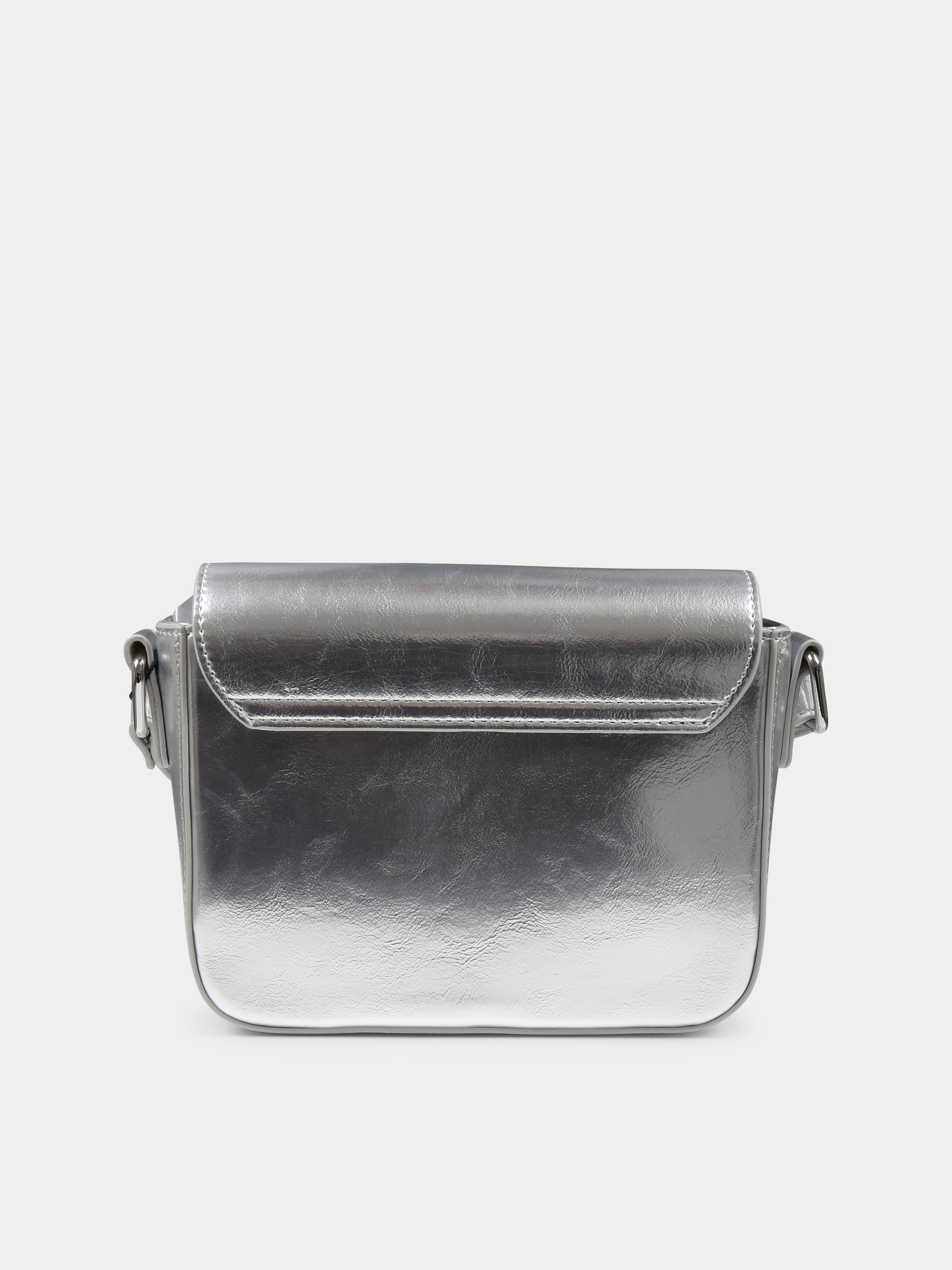 Borsa argento per bambina con logo,Calvin Klein Kids,24F CKIU0IU00688 IU0IU00688 0IV