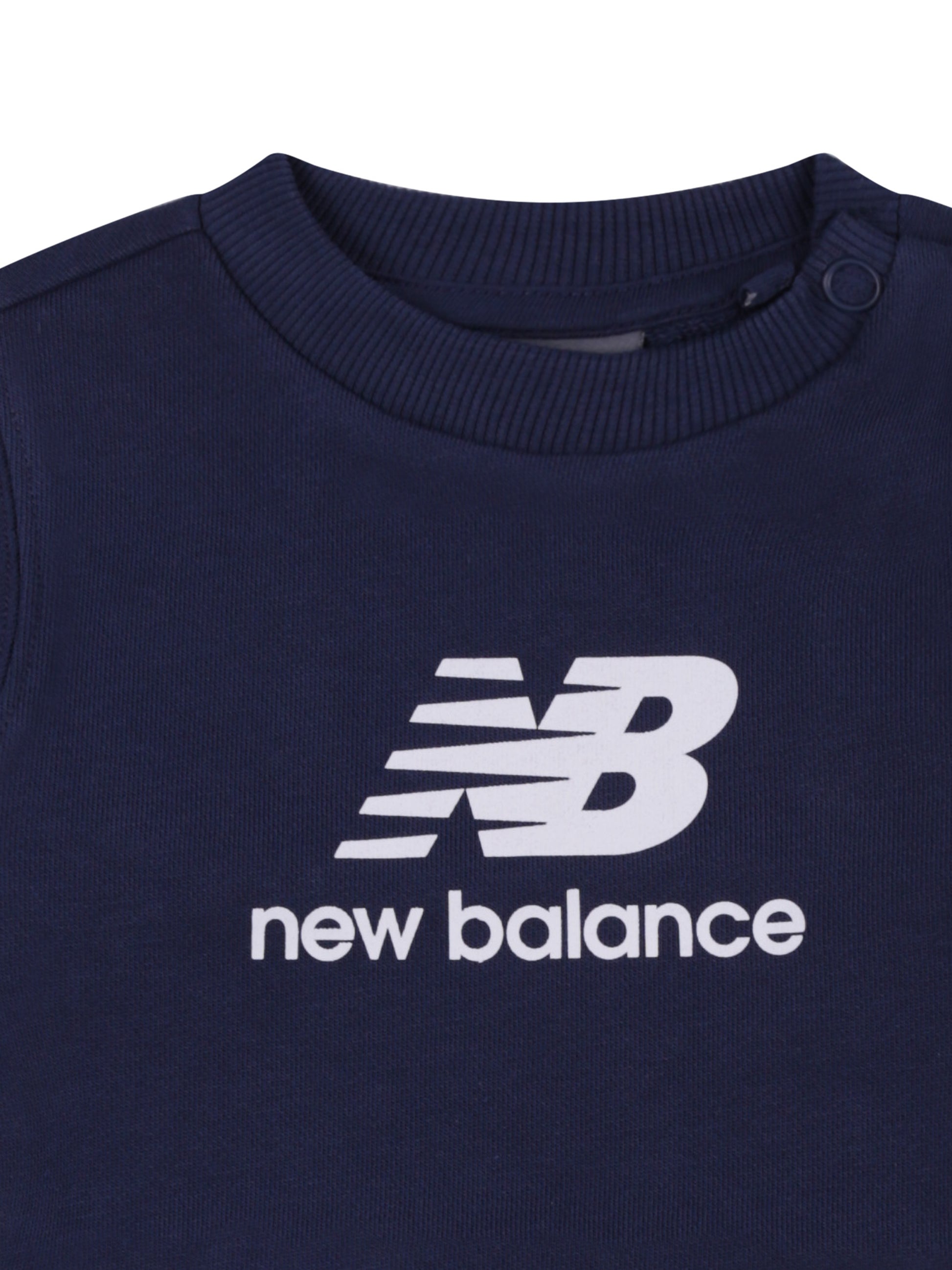 Felpa blu per neonato con logo,New Balance,25S NBLAKB0224 LAKB0224 NNY