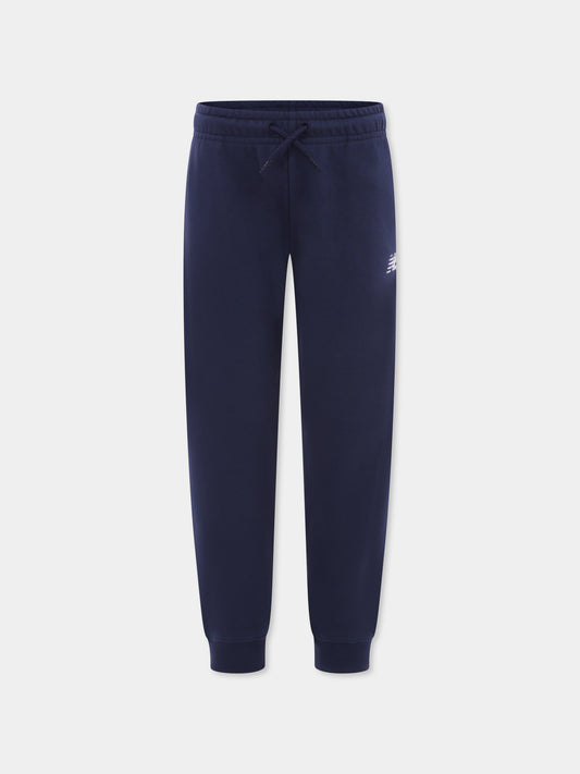 Pantaloni blu per bambino con logo,New Balance,25S NBLAKB0226 LAKB0226 NNY