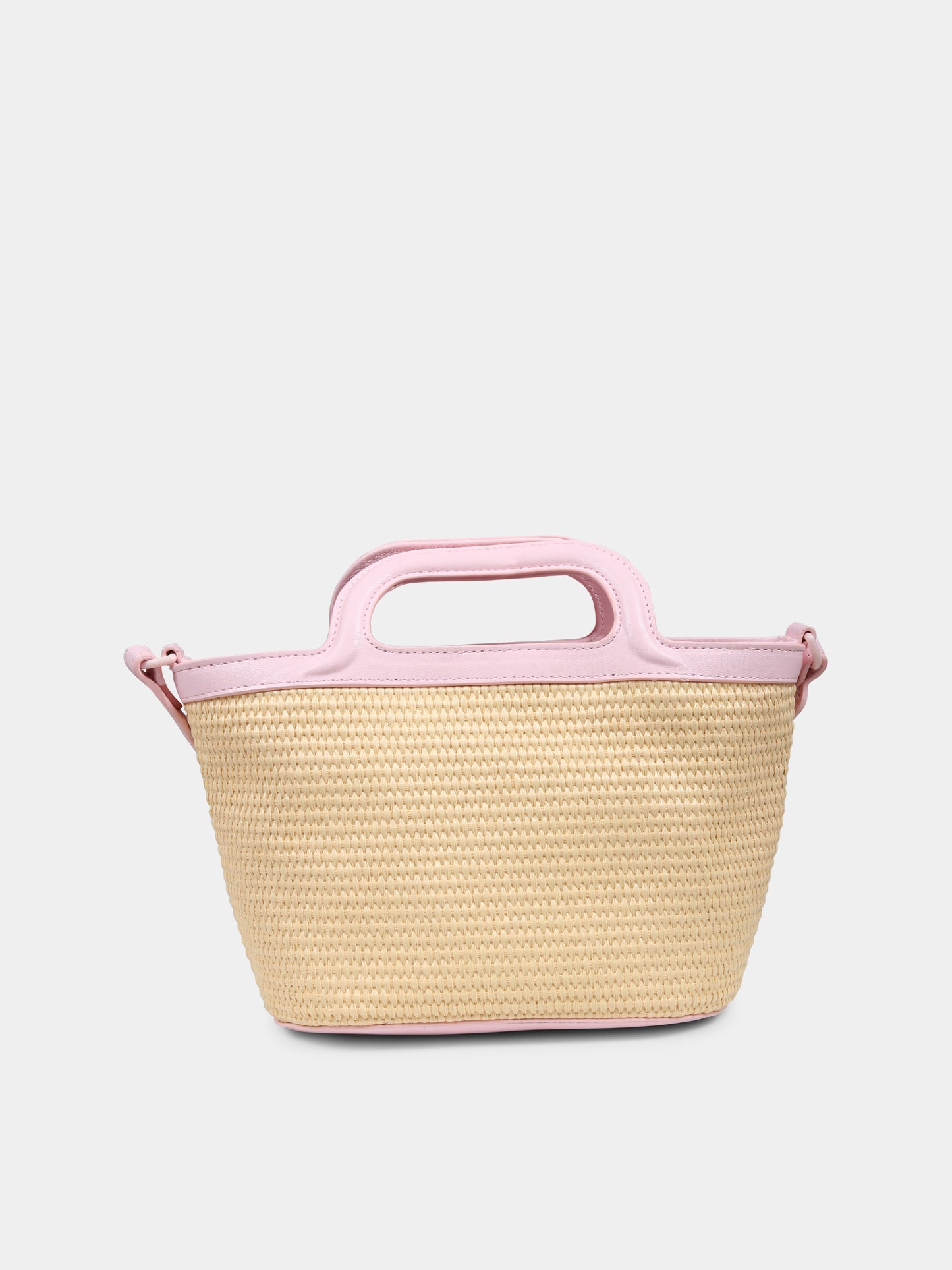 Borsa beige per bambina con logo