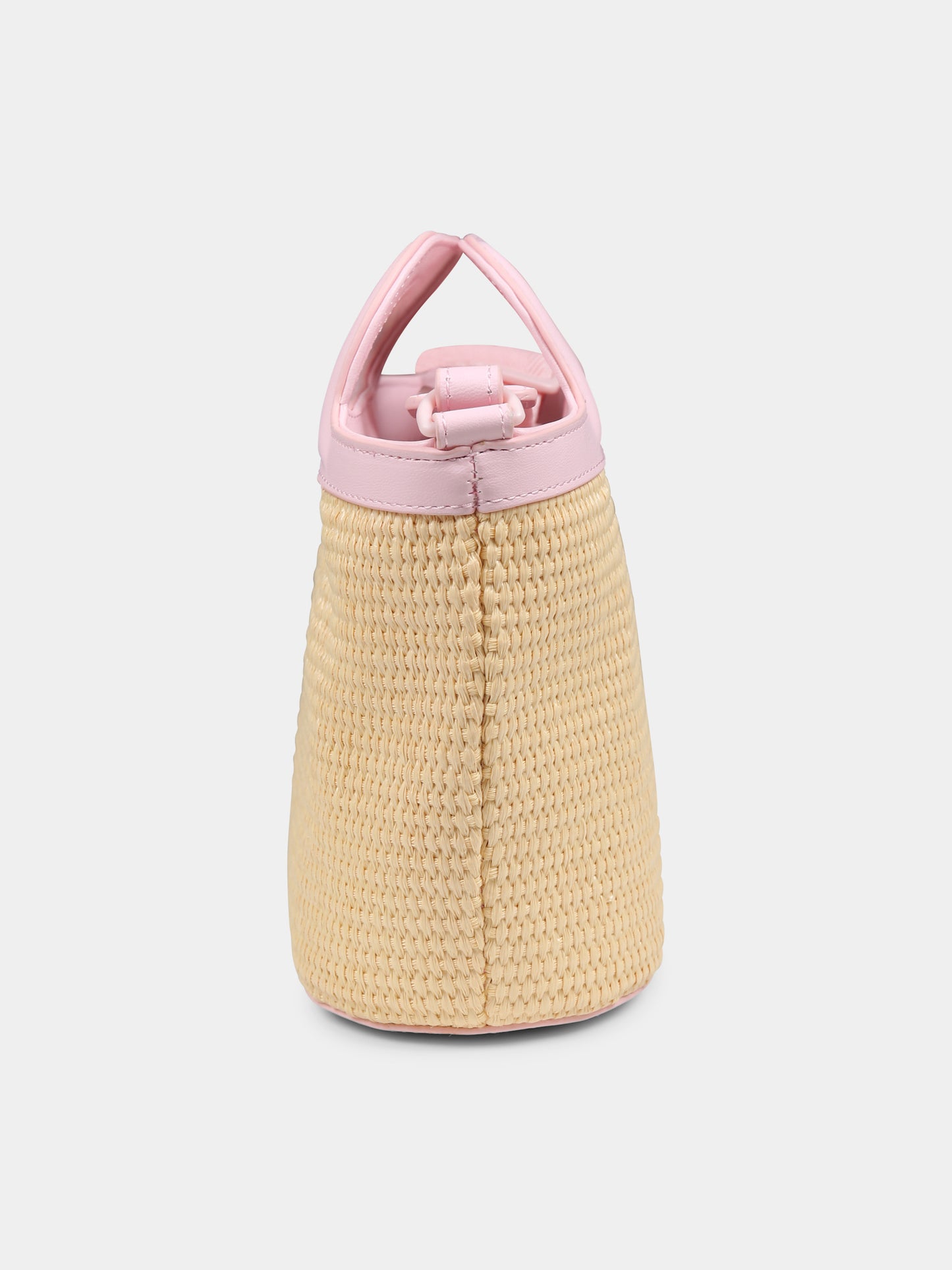 Borsa beige per bambina con logo