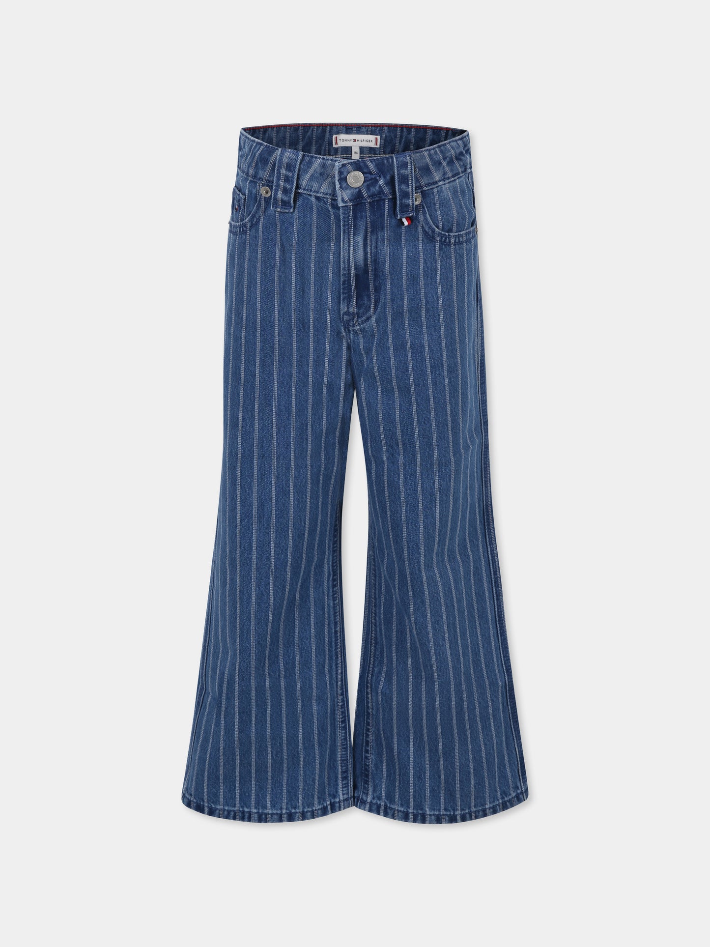 Jeans denim per bambina con bandierina,Tommy Hilfiger Junior,24F THKG0KG08275J KG0KG08275 1A5