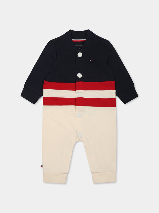 Tutina multicolor per neonato con bandierina,Tommy Hilfiger Junior,24F THKN0KN01996J KN0KN01996 AEF