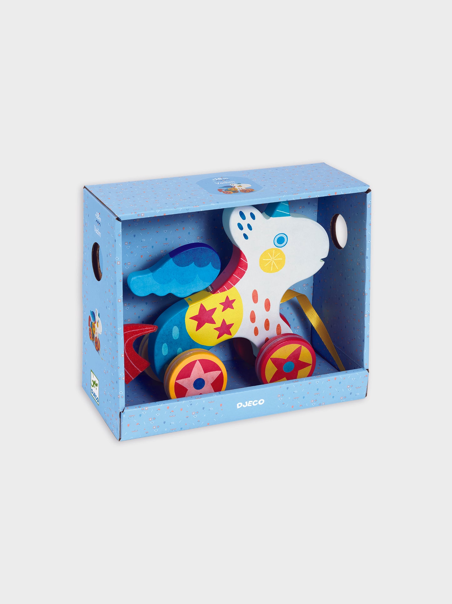 Unicorno trainaibile multicolor per bambini,Djeco,DJ06263