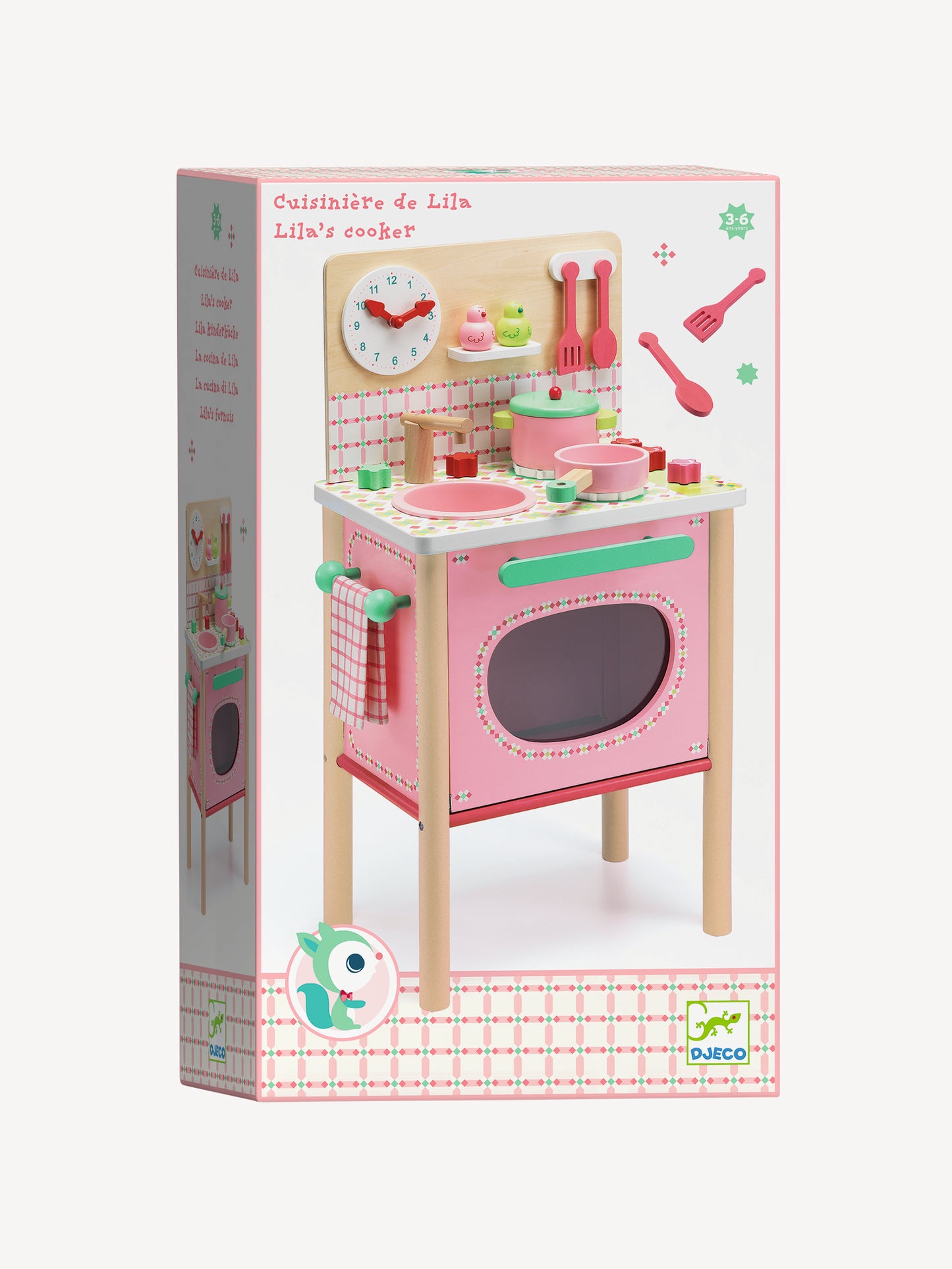 Cucina rosa per bambina,Djeco,DJ06504