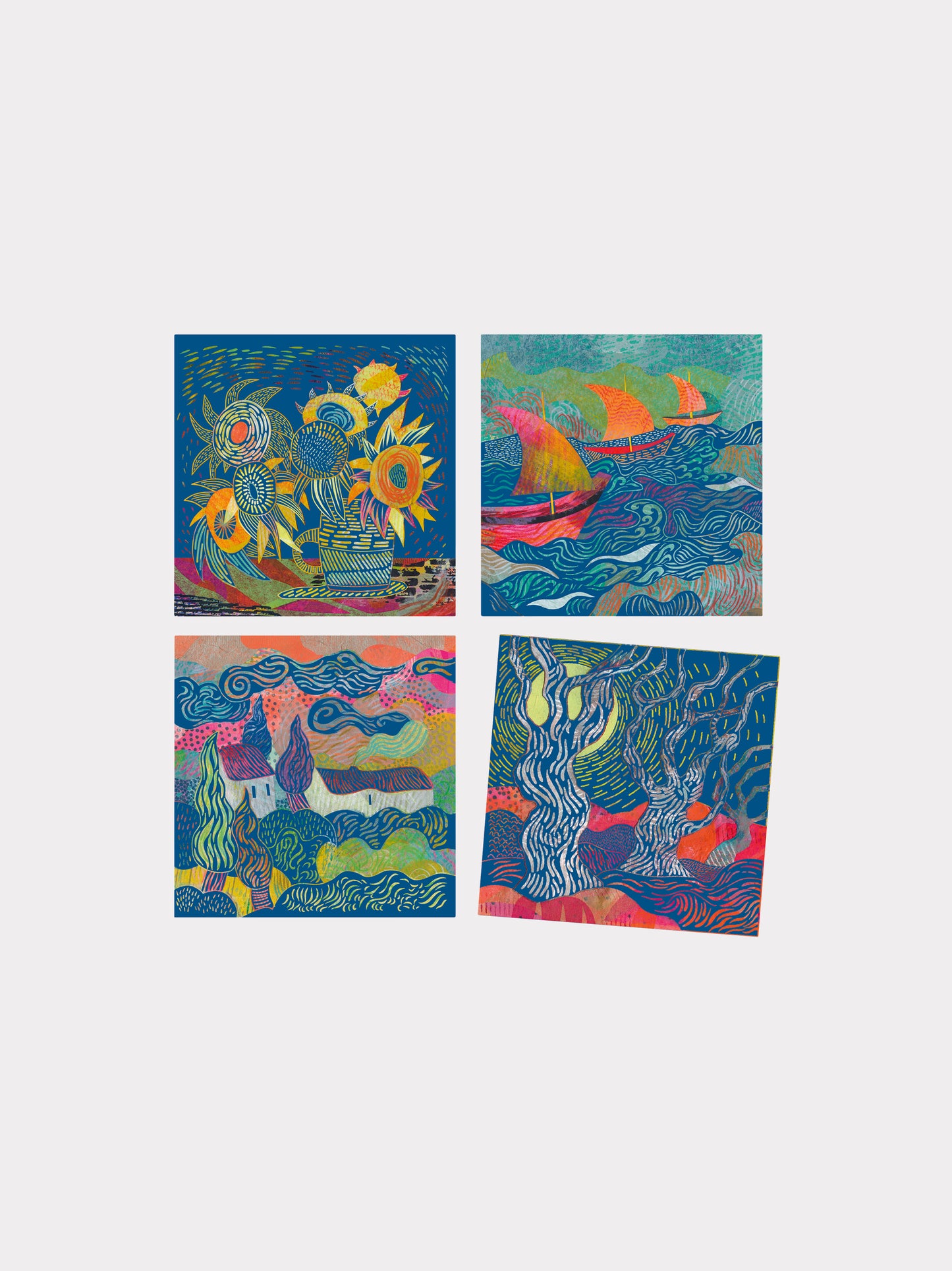 Set creativo multicolor per bambini con quadri Van Gogh,Djeco,DJ09378