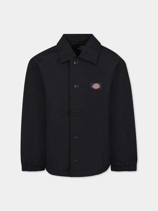 Giubbotto nero per bambino con logo,Dickies,DK0KJR31FBK1