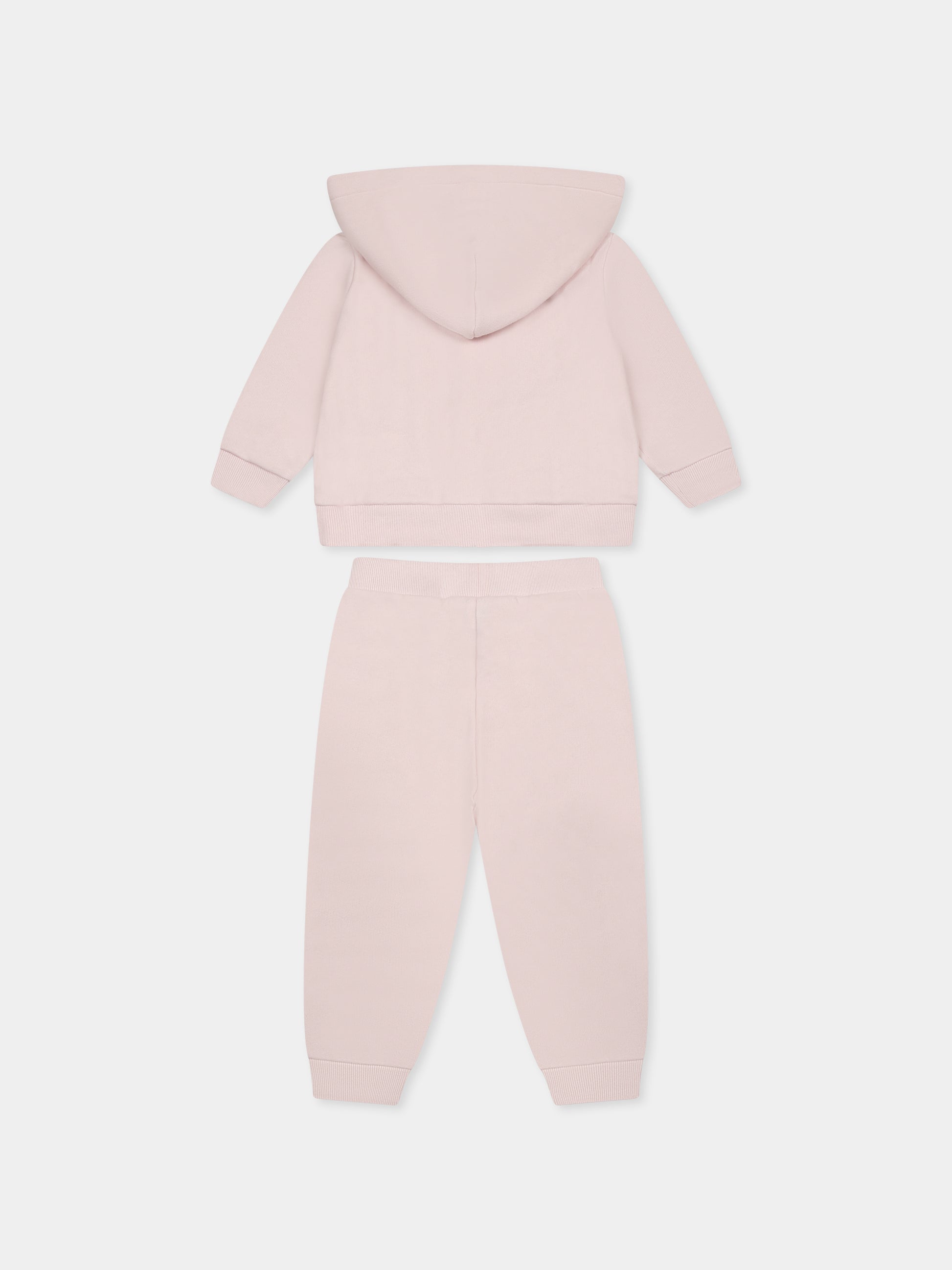 Completo rosa per neonata con cavallino,Ralph Lauren Kids,879018003 DELICATE PINK