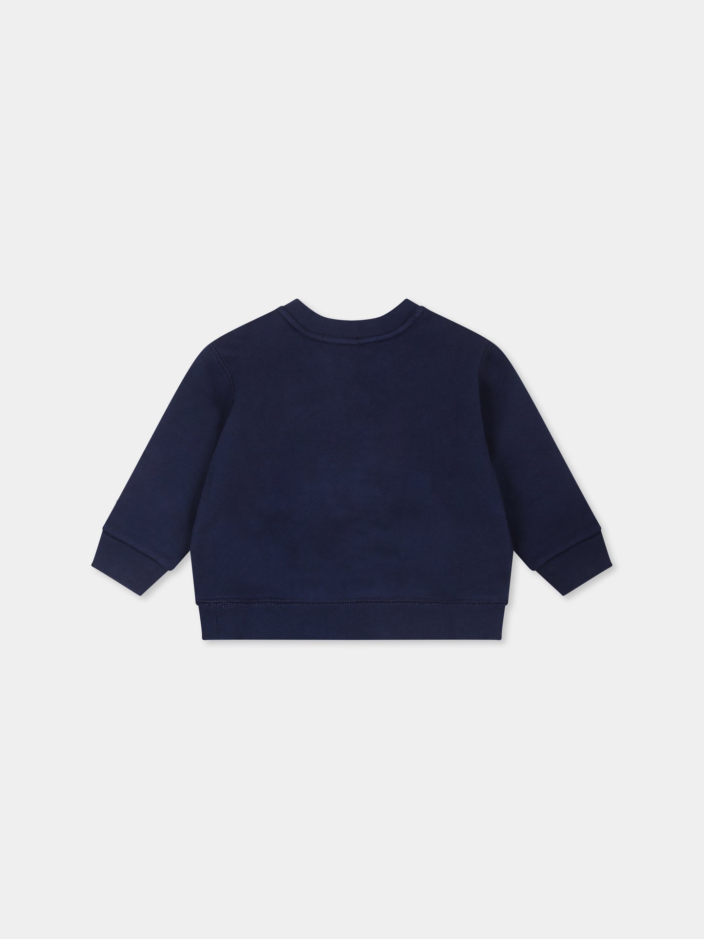 Felpa blu per neonato con Polo bear,Ralph Lauren Kids,975028001 CR24 BEAR NEWPORT NAVY